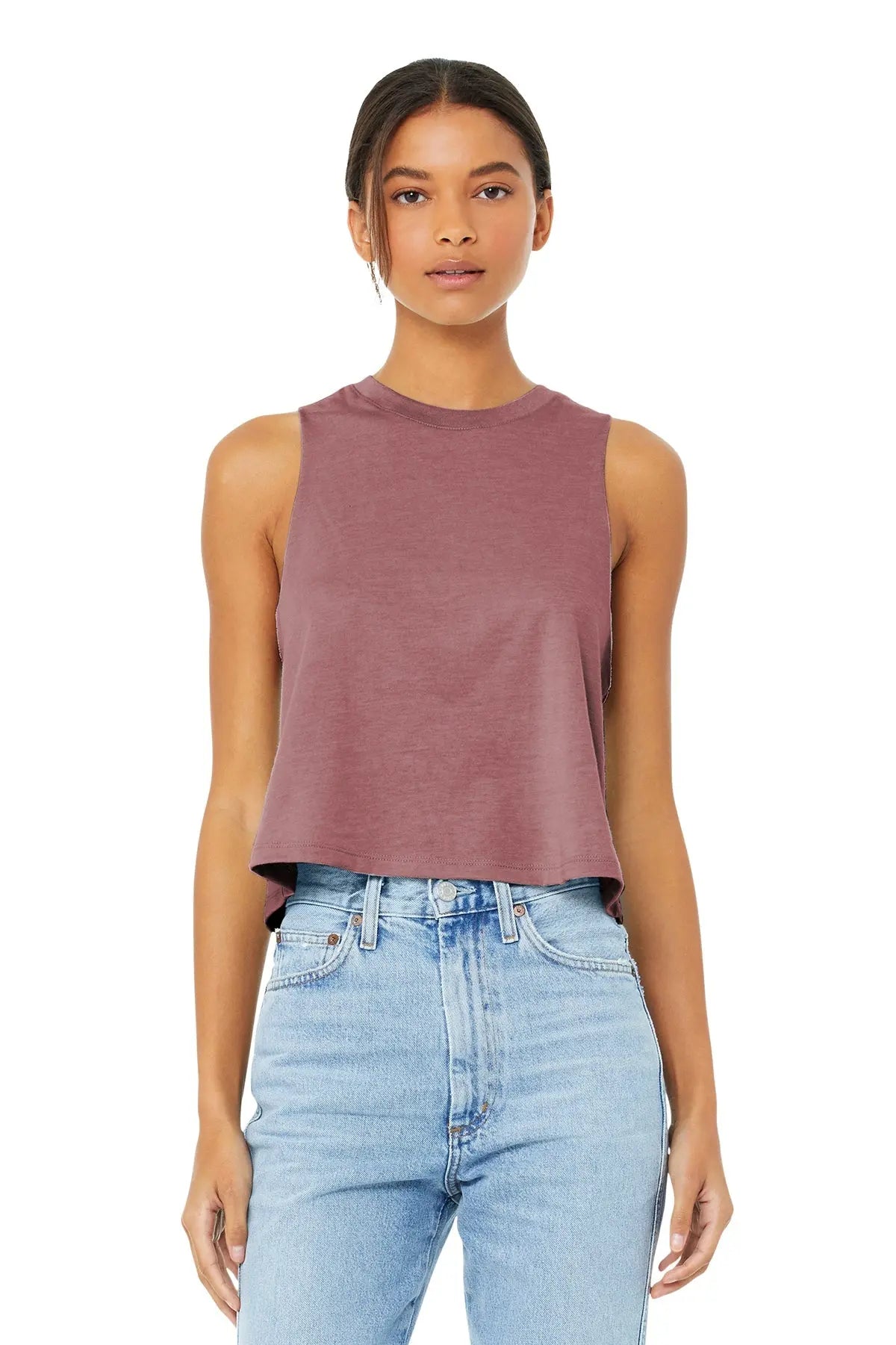 BELLA+CANVAS® Women’s Racerback Cropped Tank #BC6682 Game Over Merch