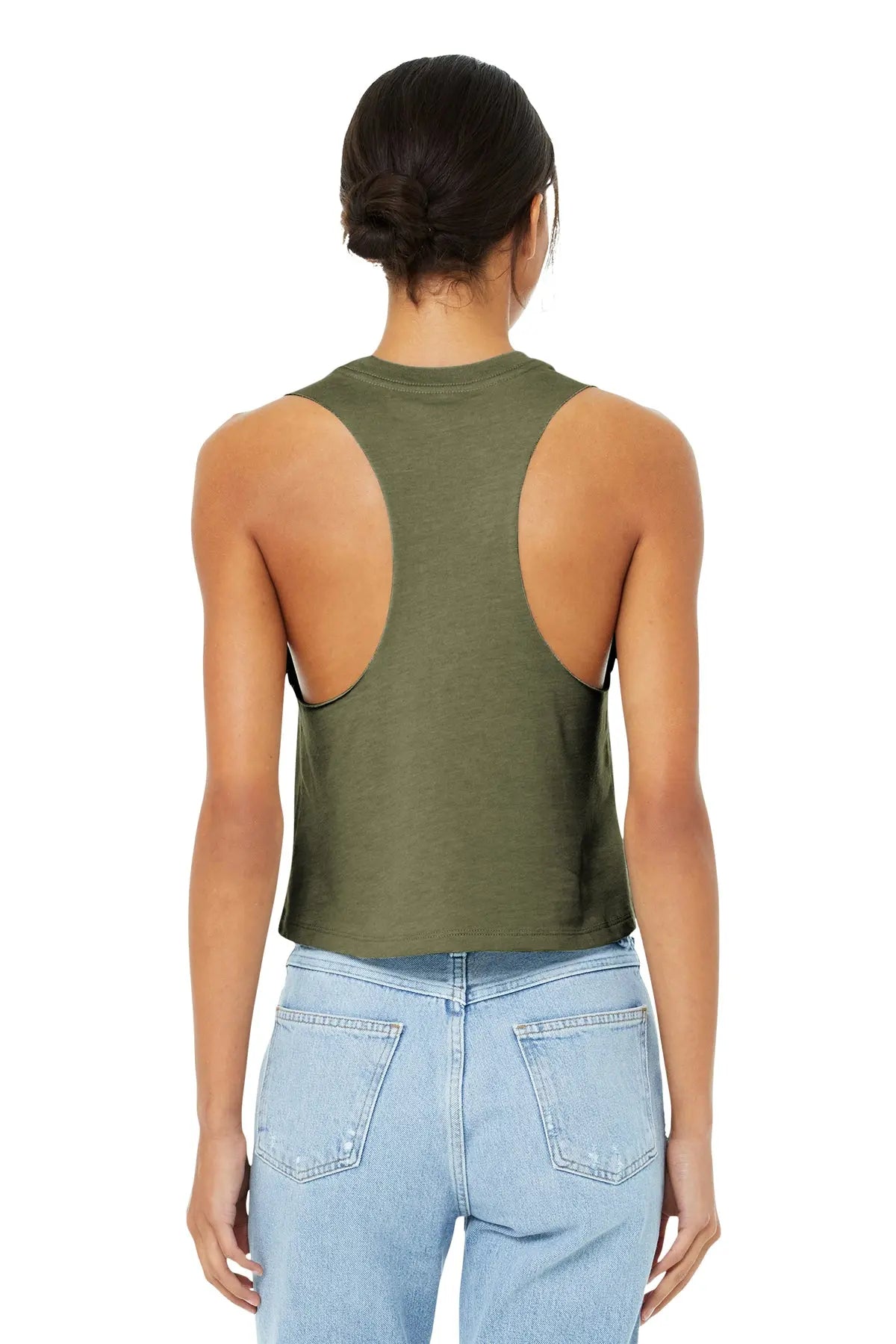 BELLA+CANVAS® Women’s Racerback Cropped Tank #BC6682 Game Over Merch
