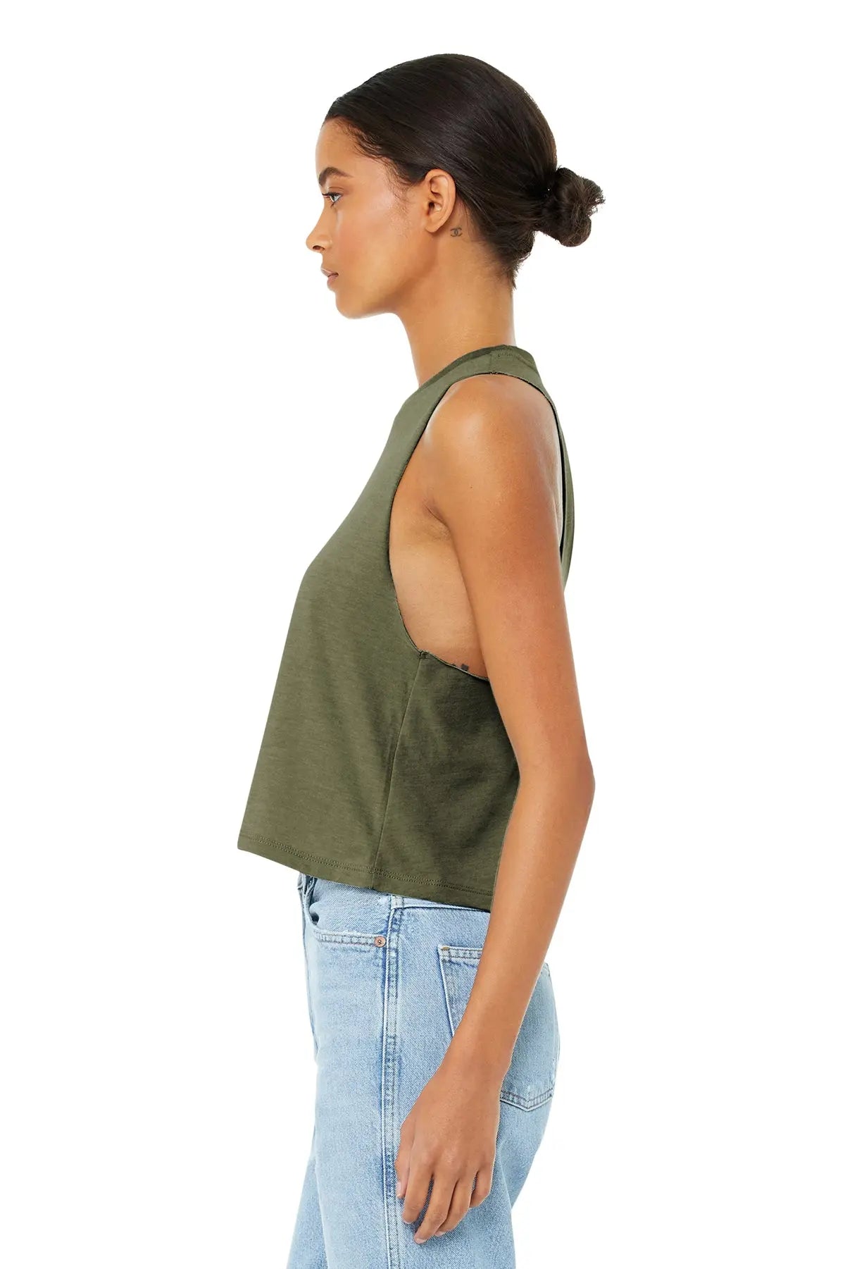 BELLA+CANVAS® Women’s Racerback Cropped Tank #BC6682 Game Over Merch