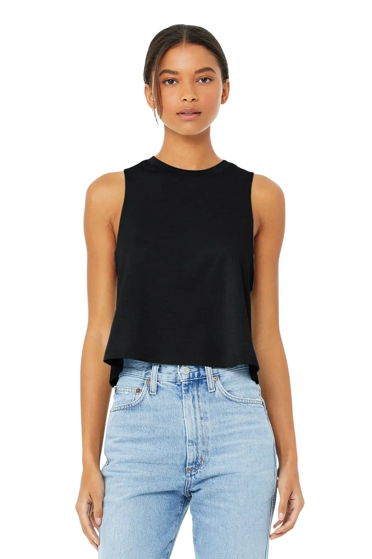 BELLA+CANVAS® Women’s Racerback Cropped Tank #BC6682 Game Over Merch