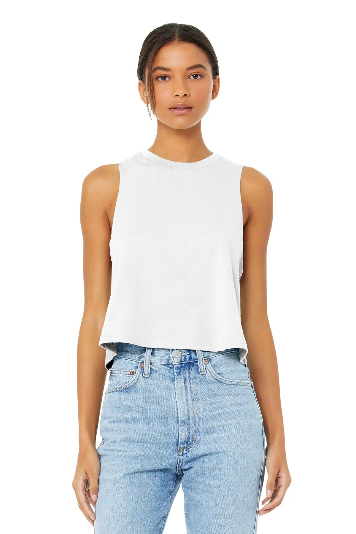 BELLA+CANVAS® Women’s Racerback Cropped Tank #BC6682 Game Over Merch