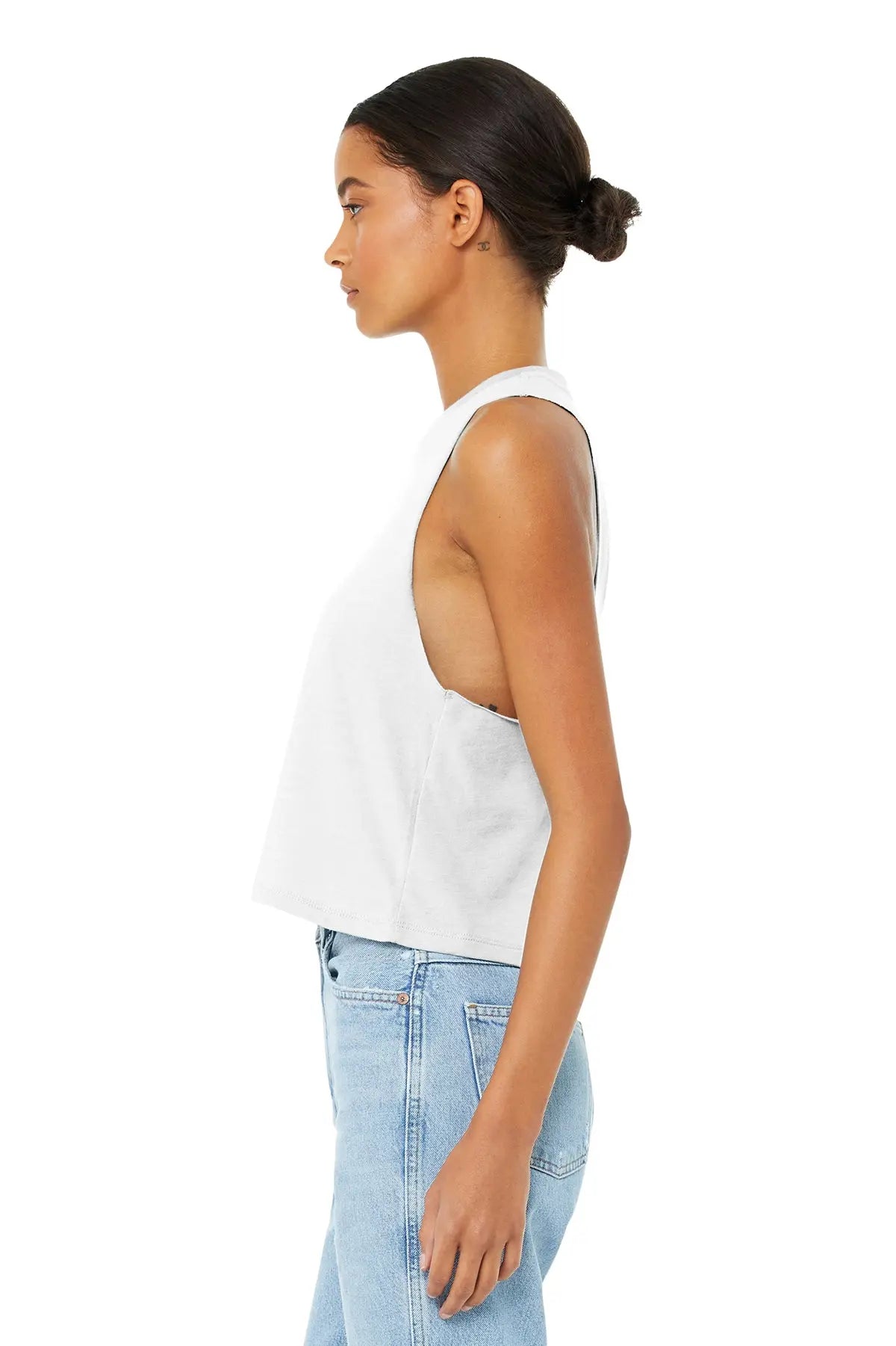 BELLA+CANVAS® Women’s Racerback Cropped Tank #BC6682 Game Over Merch