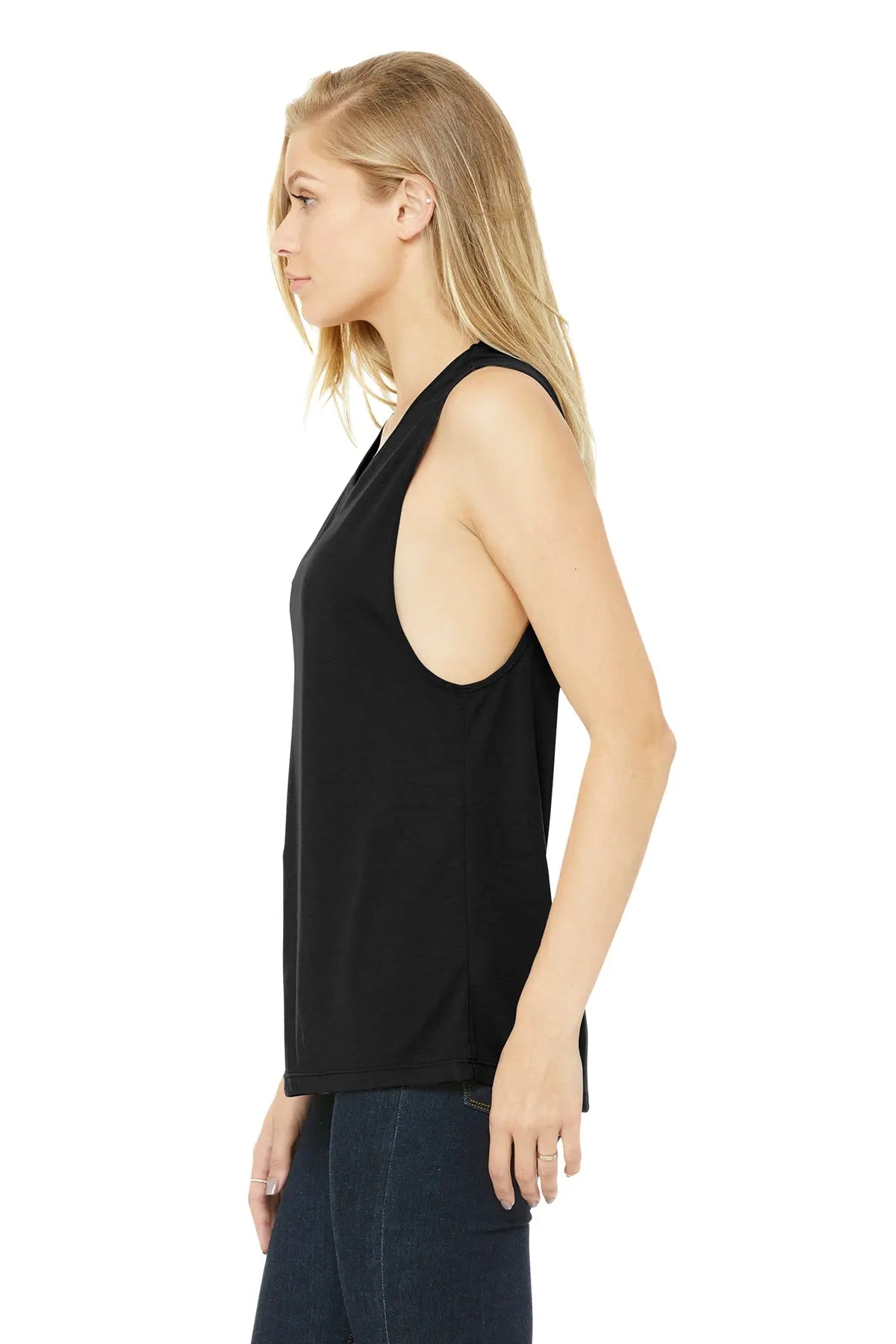 BELLA+CANVAS® Women’s Flowy Scoop Muscle Tank #BC8803 Game Over Merch