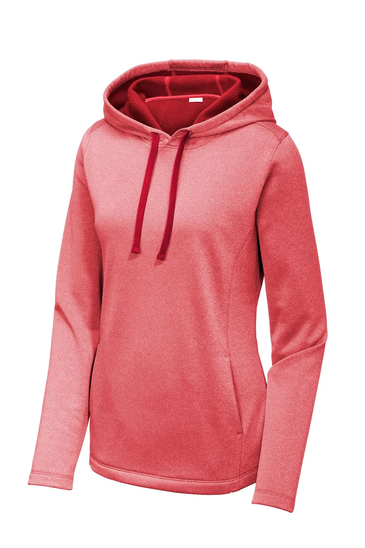 Sport-Tek® Women's PosiCharge® Sport-Wick® Heather Fleece Hooded Pullover #LST264