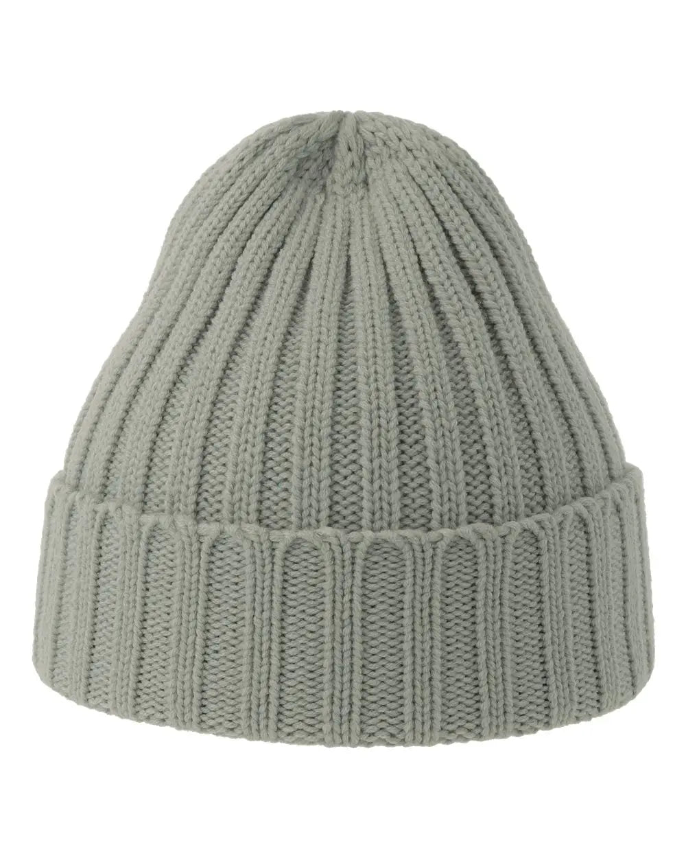 12 Atlantis Sustainable Cable Knit Cuffed Beanies - Light Grey