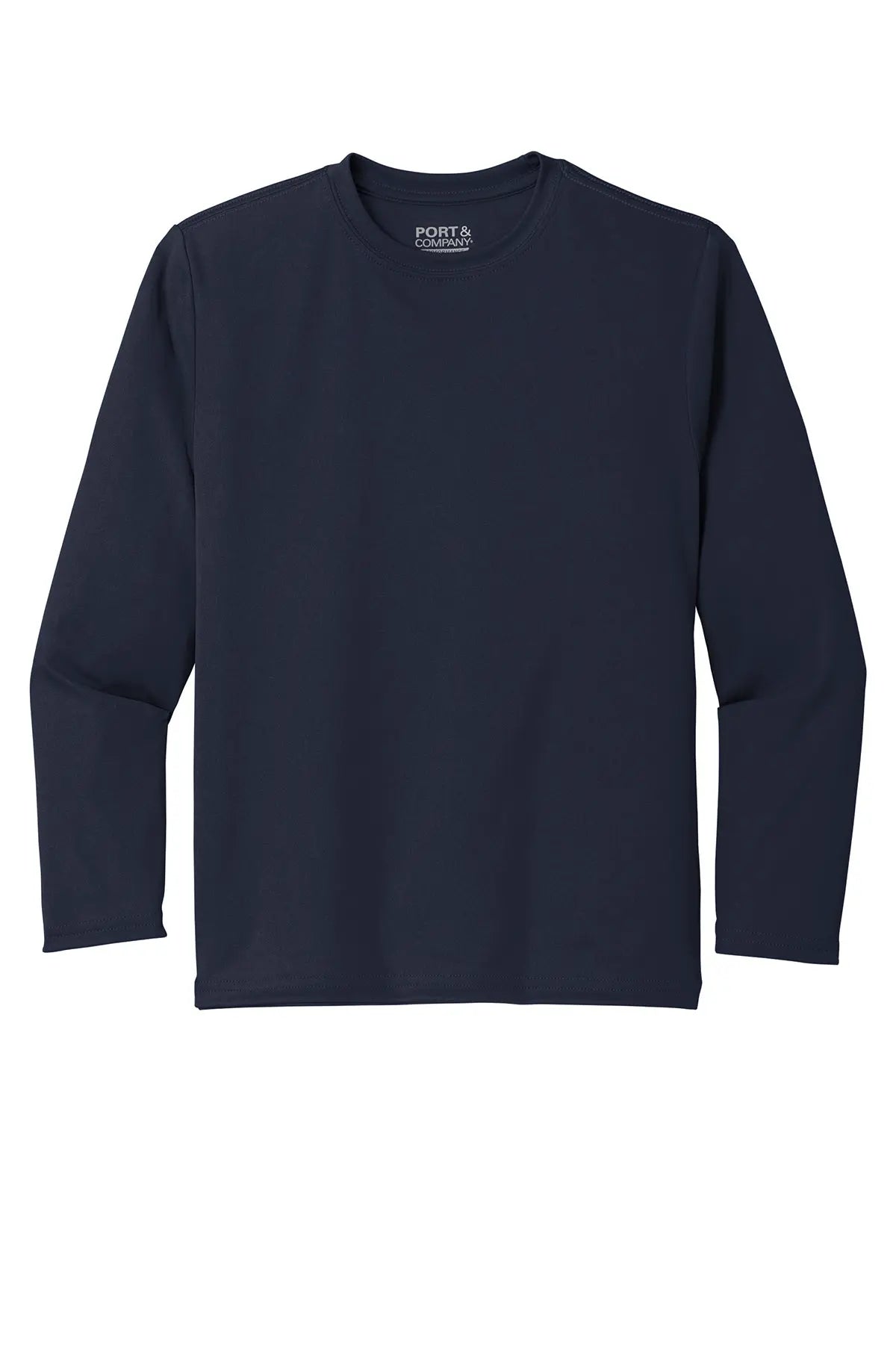 Port & Co™ Youth Long Sleeve Performance Tee with UPF #PC380YLS
