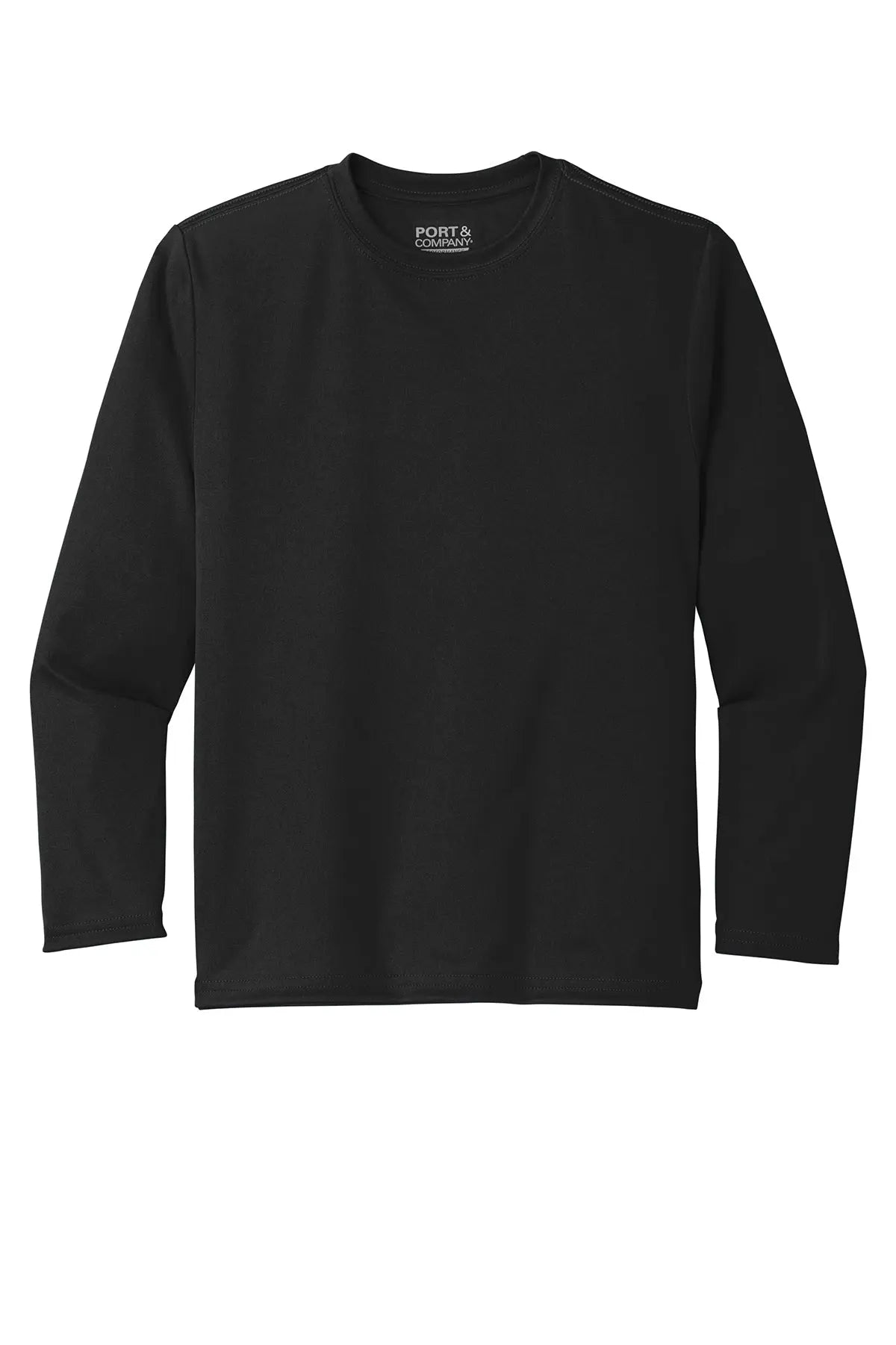 Port & Co™ Youth Long Sleeve Performance Tee with UPF #PC380YLS