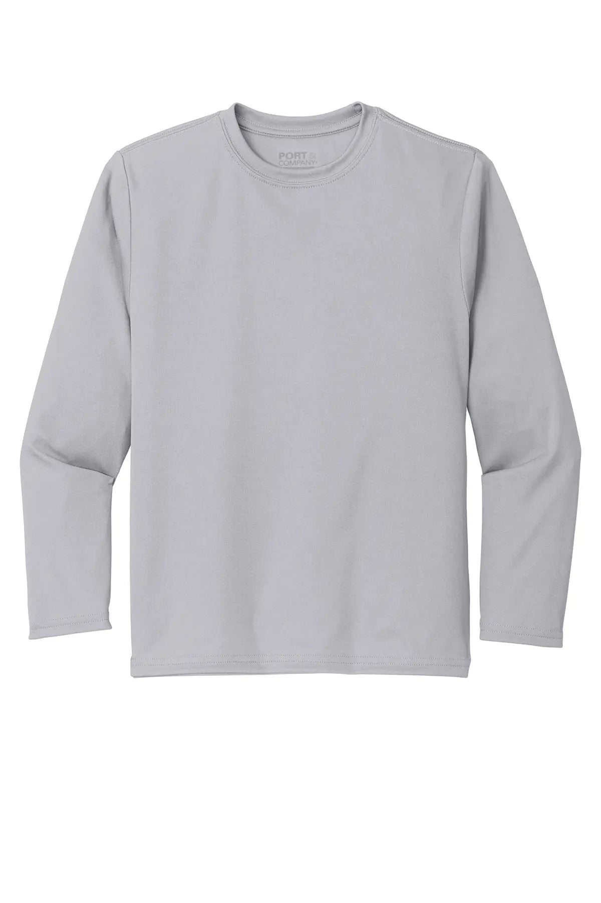 Port & Co™ Youth Long Sleeve Performance Tee with UPF #PC380YLS