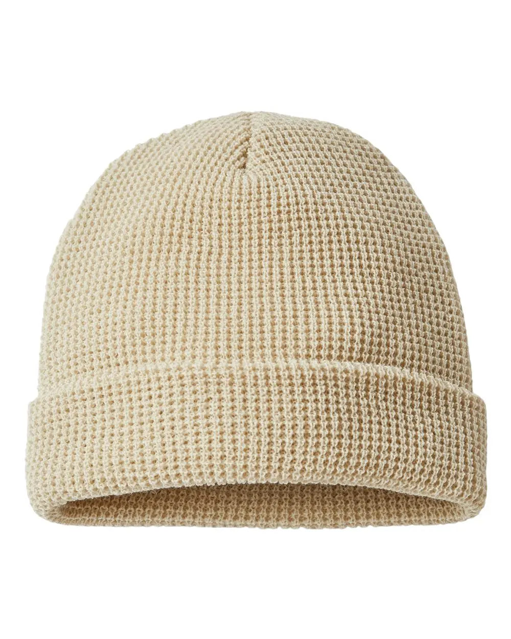 12 Richardson Waffle Knit Beanies with Cuff - Birch