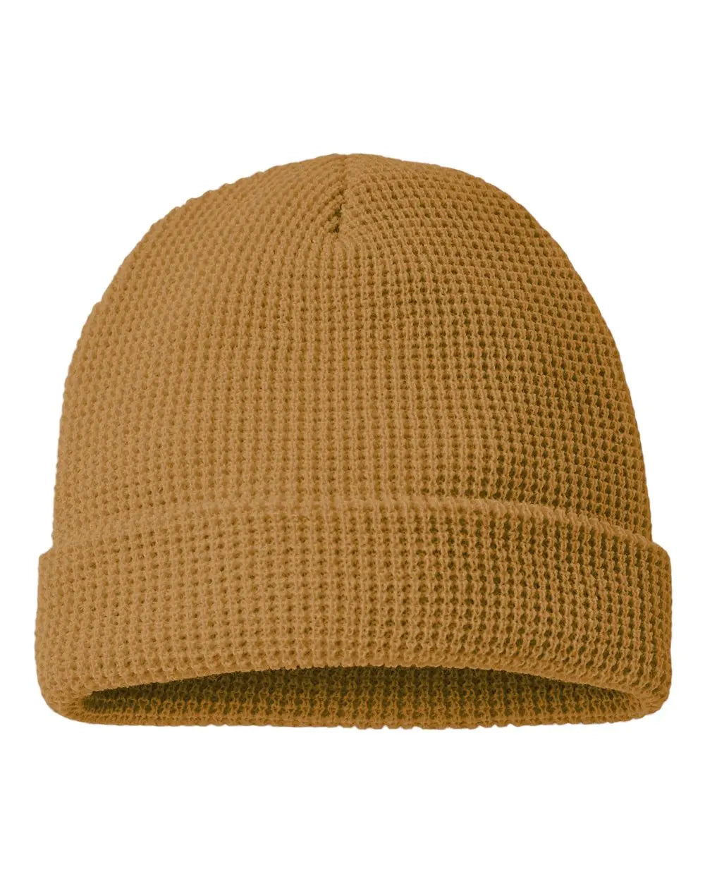 12 Richardson Waffle Knit Beanies with Cuff - Camel