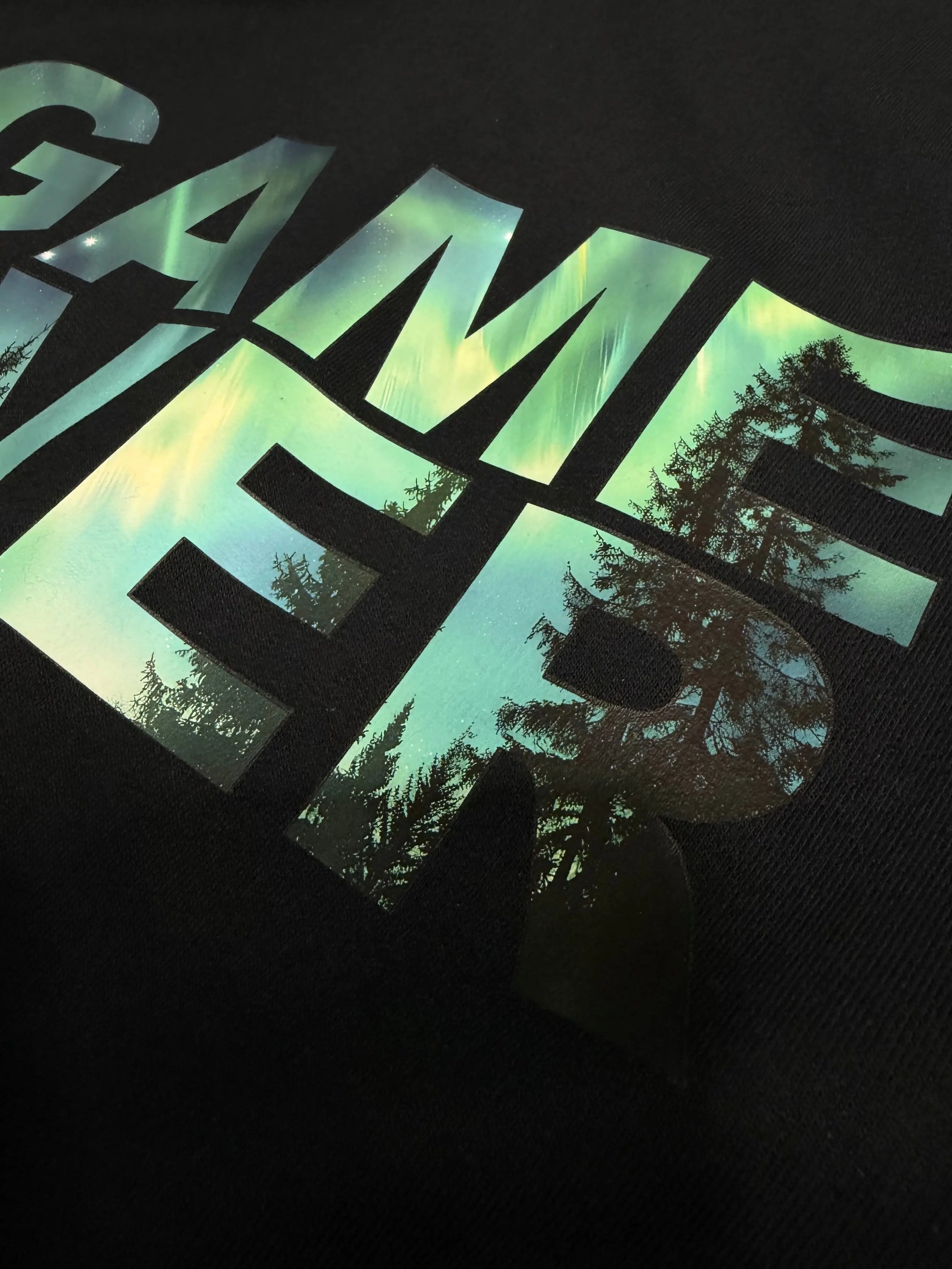 Game Over Northern Lights Zip-Up HoodieGame Over Merch