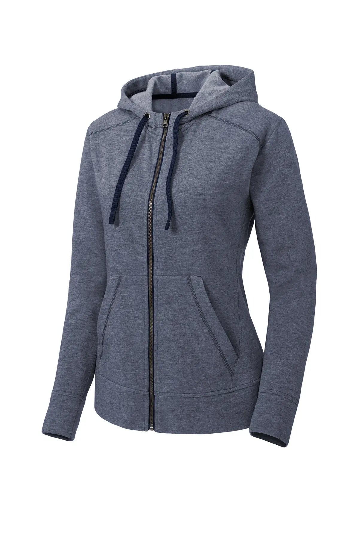 Sport-Tek® Women's PosiCharge® Tri-Blend Wicking Fleece Full-Zip Hooded Jacket #LST293
