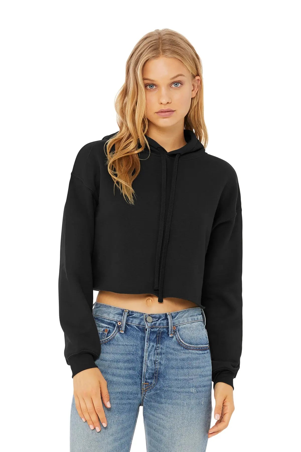 BELLA+CANVAS® Women’s Sponge Fleece Cropped Fleece Hoodie #BC7502