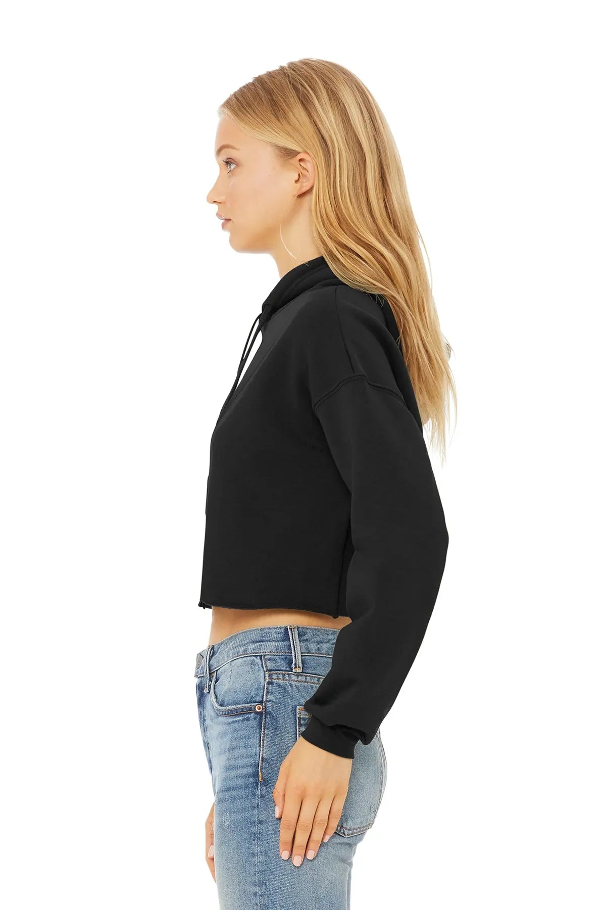 BELLA+CANVAS® Women’s Sponge Fleece Cropped Fleece Hoodie #BC7502