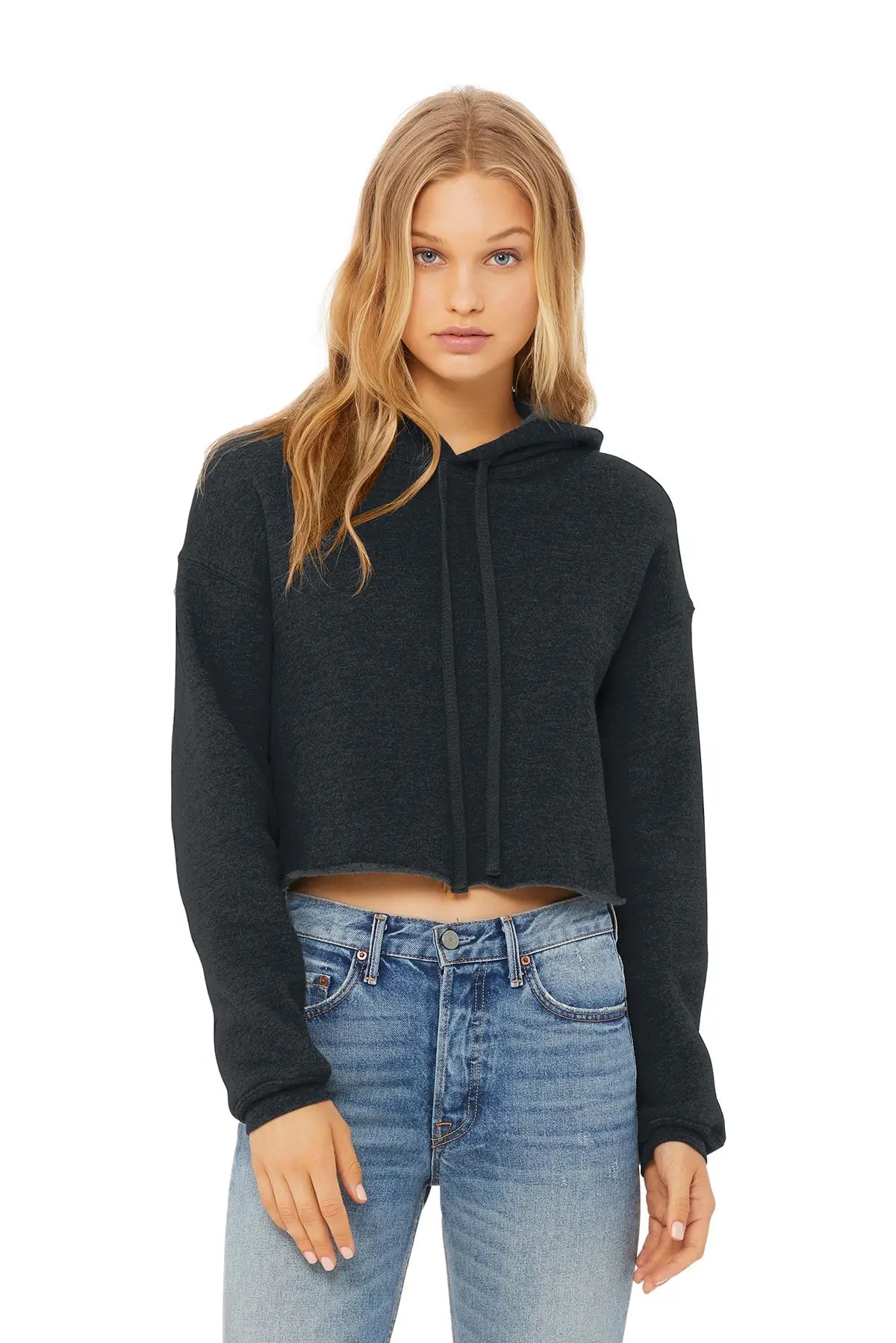 BELLA+CANVAS® Women’s Sponge Fleece Cropped Fleece Hoodie #BC7502