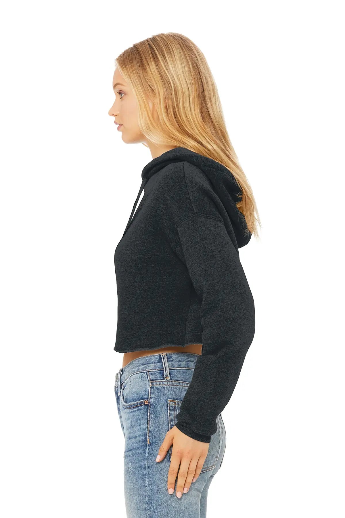 BELLA+CANVAS® Women’s Sponge Fleece Cropped Fleece Hoodie #BC7502