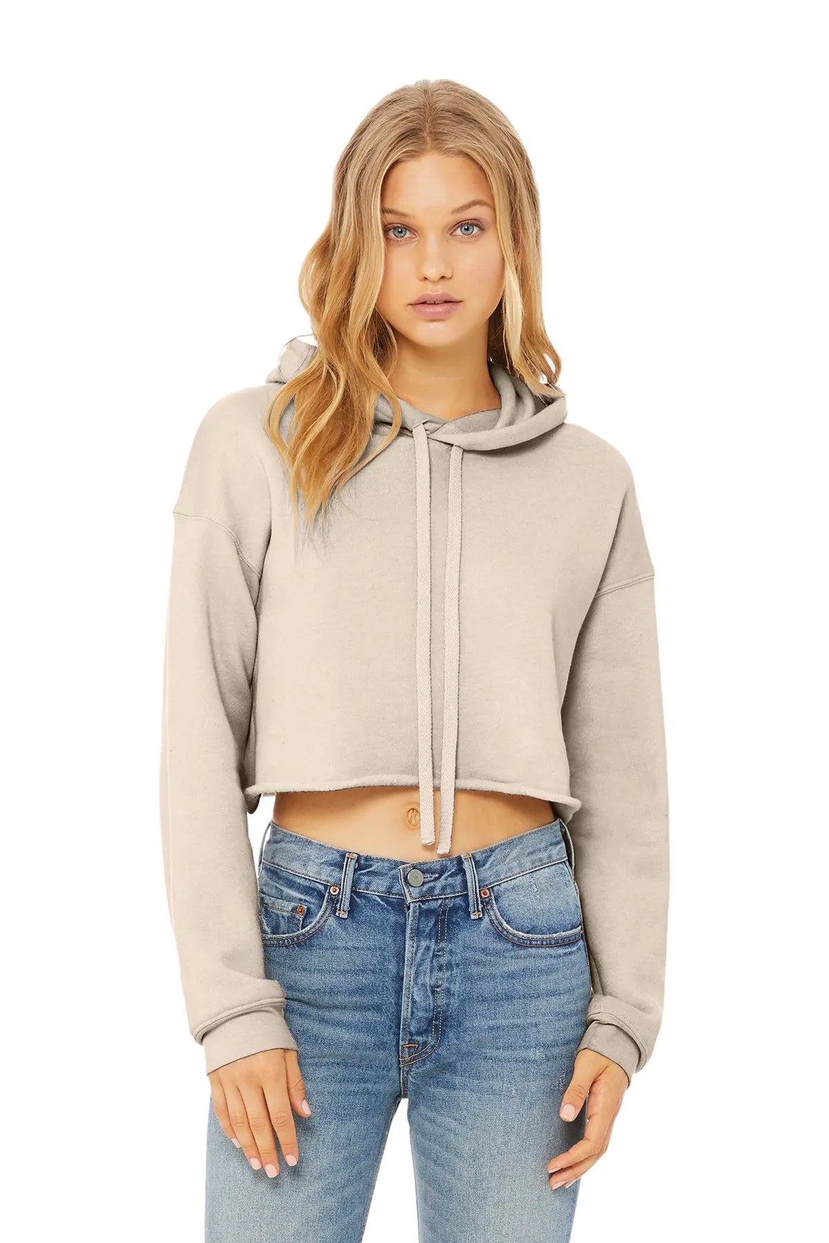 BELLA+CANVAS® Women’s Sponge Fleece Cropped Fleece Hoodie #BC7502