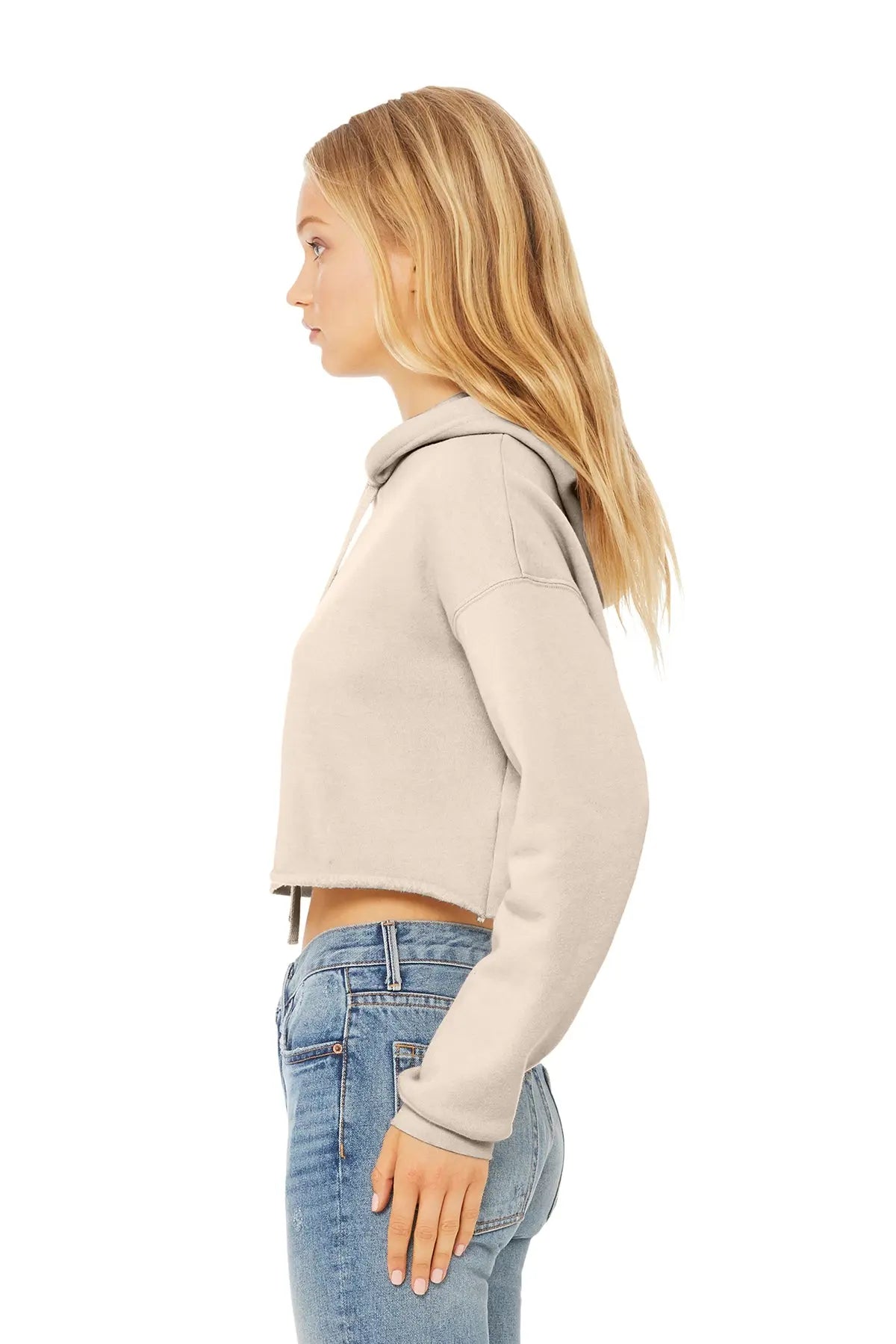 BELLA+CANVAS® Women’s Sponge Fleece Cropped Fleece Hoodie #BC7502