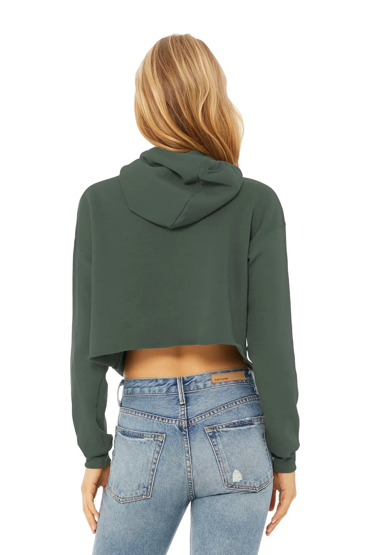 BELLA+CANVAS® Women’s Sponge Fleece Cropped Fleece Hoodie #BC7502