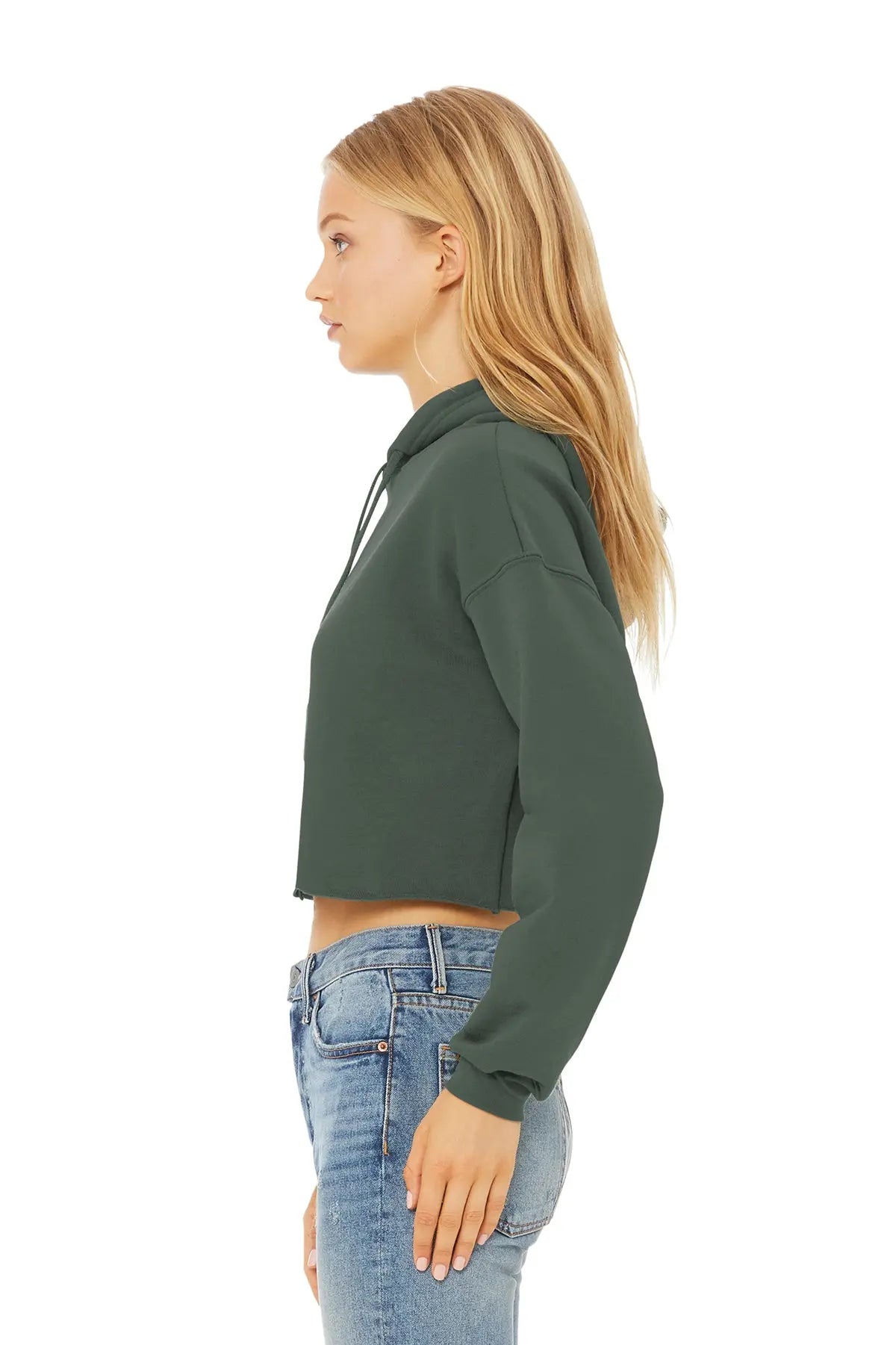 BELLA+CANVAS® Women’s Sponge Fleece Cropped Fleece Hoodie #BC7502