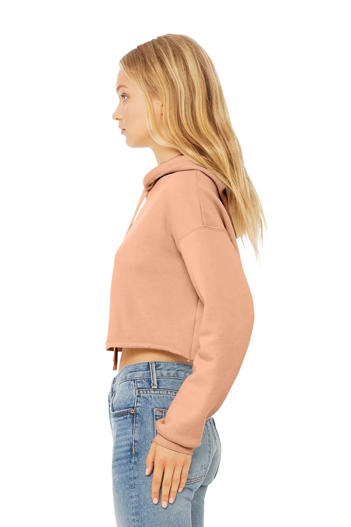 BELLA+CANVAS® Women’s Sponge Fleece Cropped Fleece Hoodie #BC7502