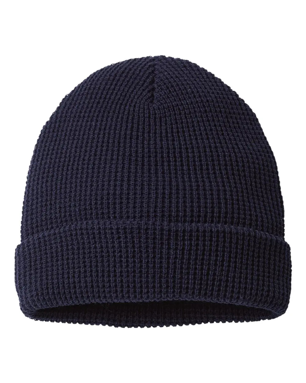 12 Richardson Waffle Knit Beanies with Cuff - Navy