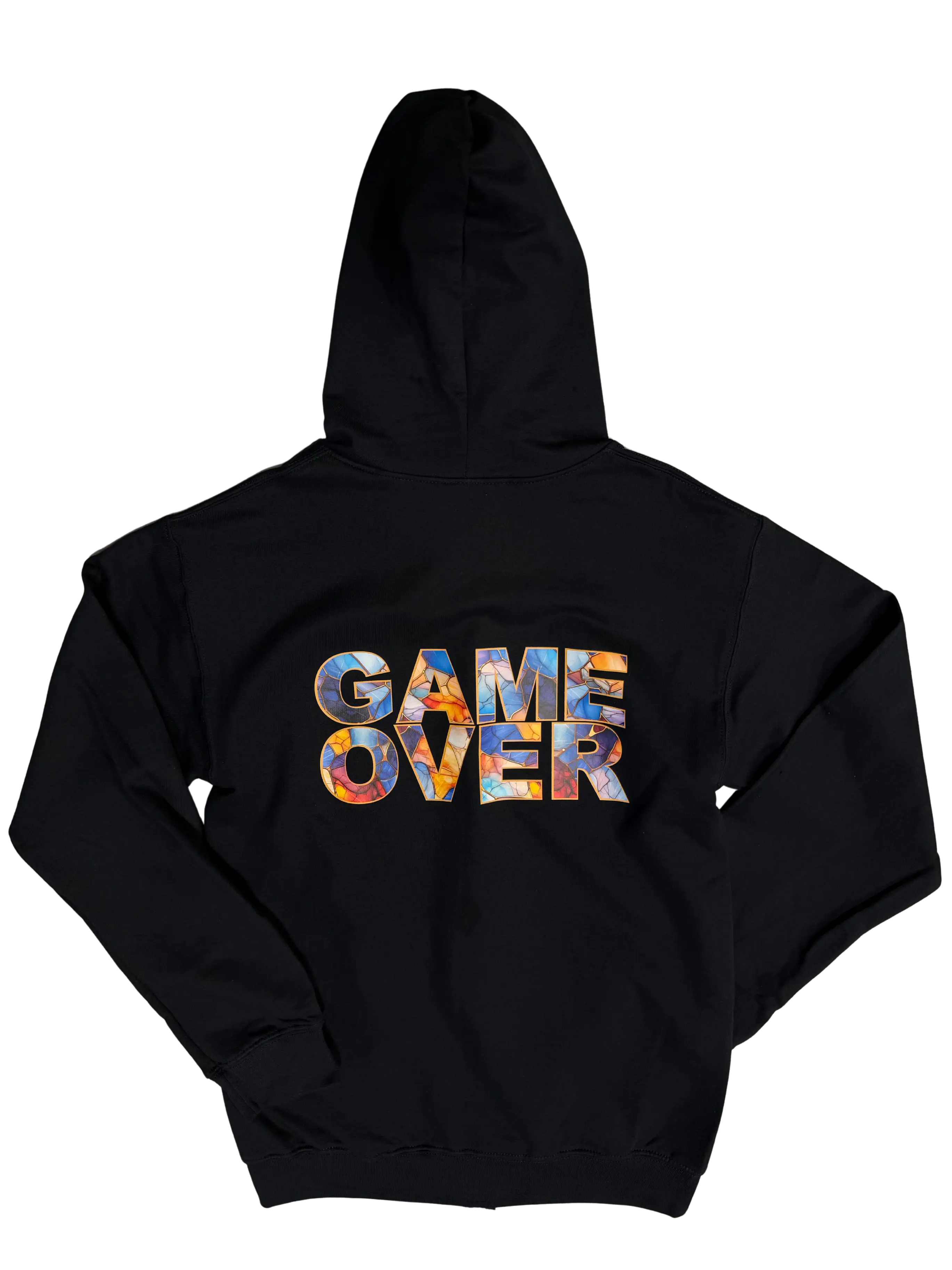 Game Over Stained Glass Zip-Up HoodieGame Over Merch