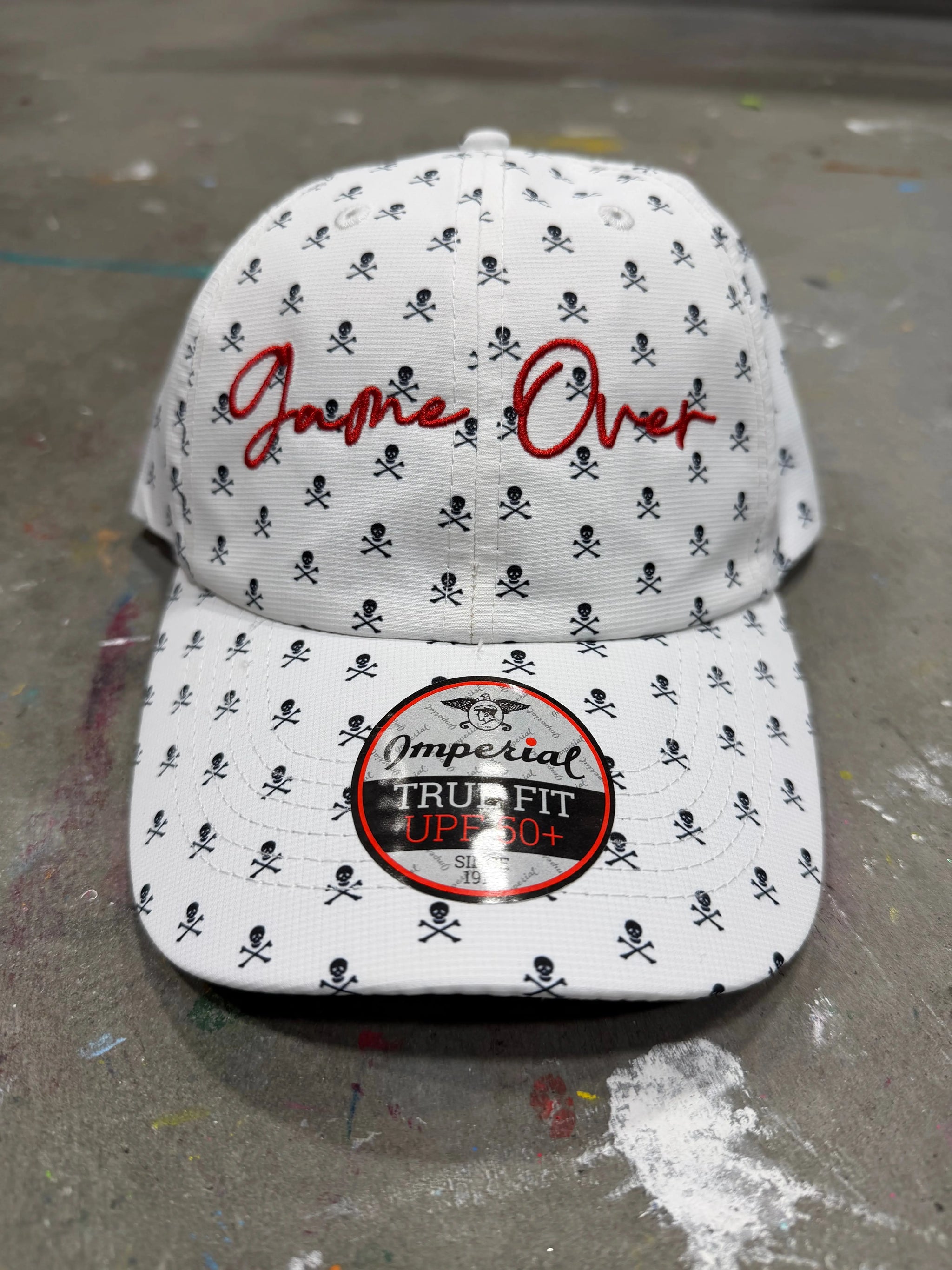 Game Over Skull & Crossbones Golf Hat Game Over Merch