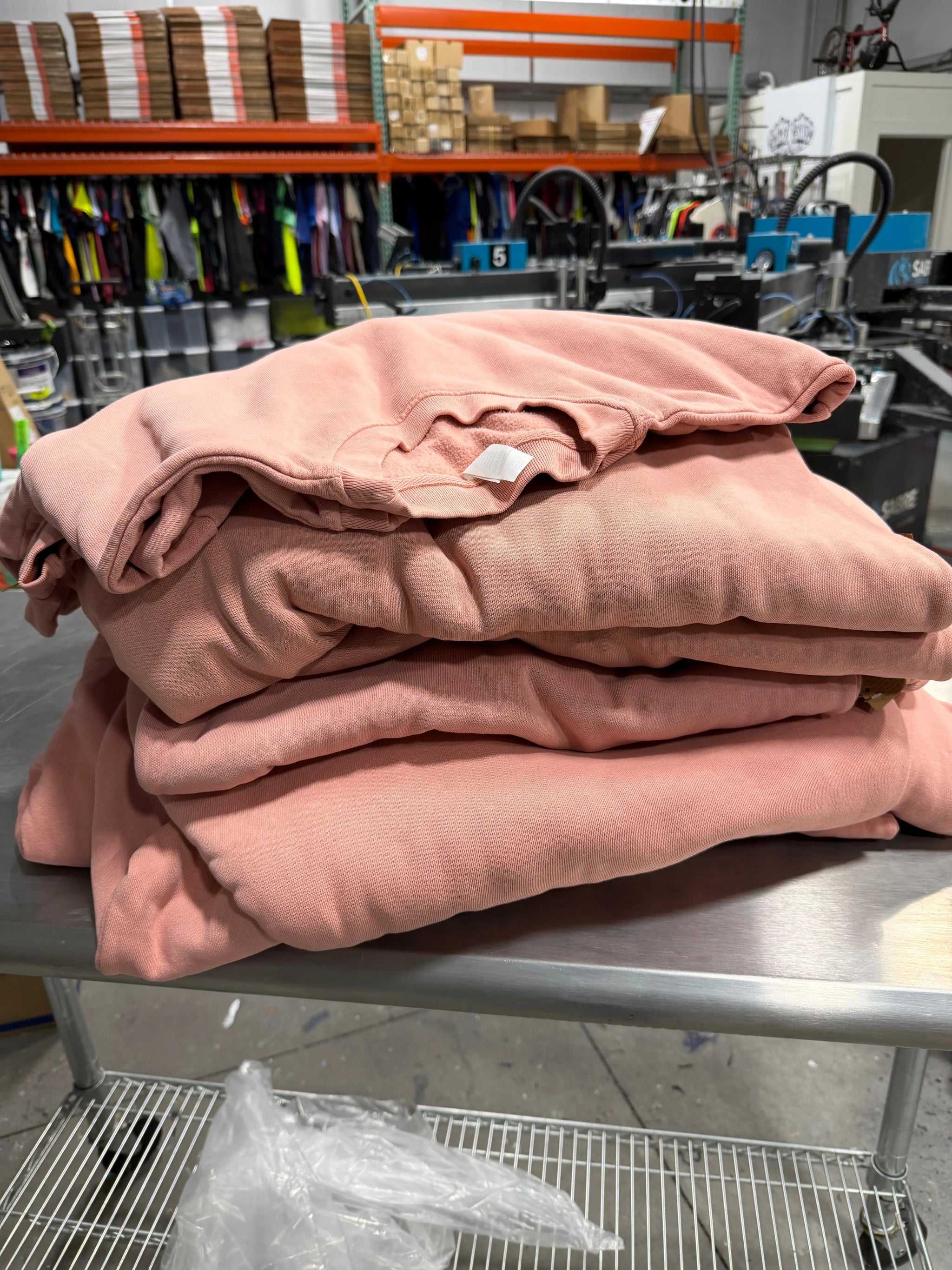 16 Lane Seven Urban Crewneck Sweatshirts - Pigment Salmon