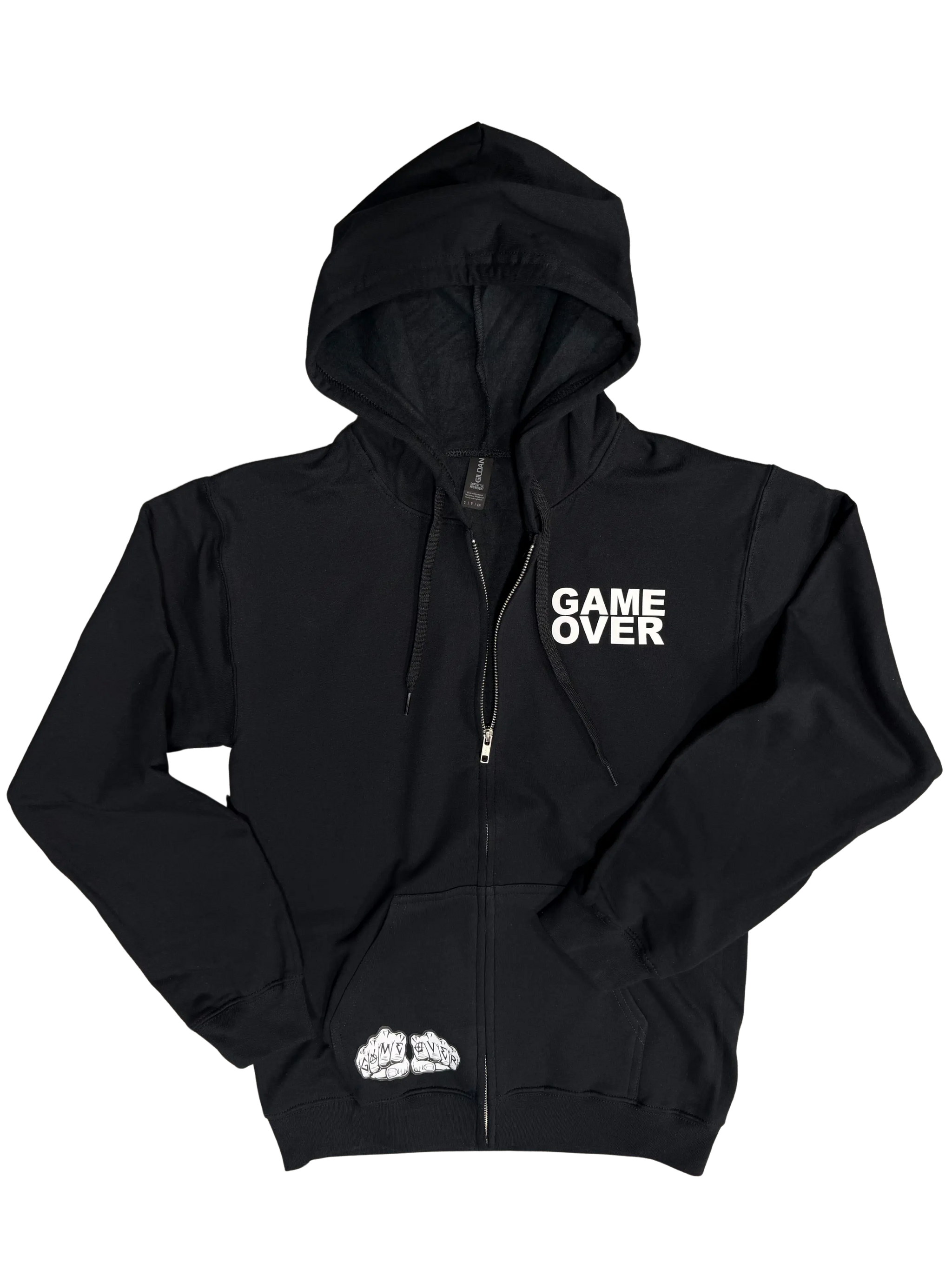 Game Over Floral Zip-Up HoodieGame Over Merch