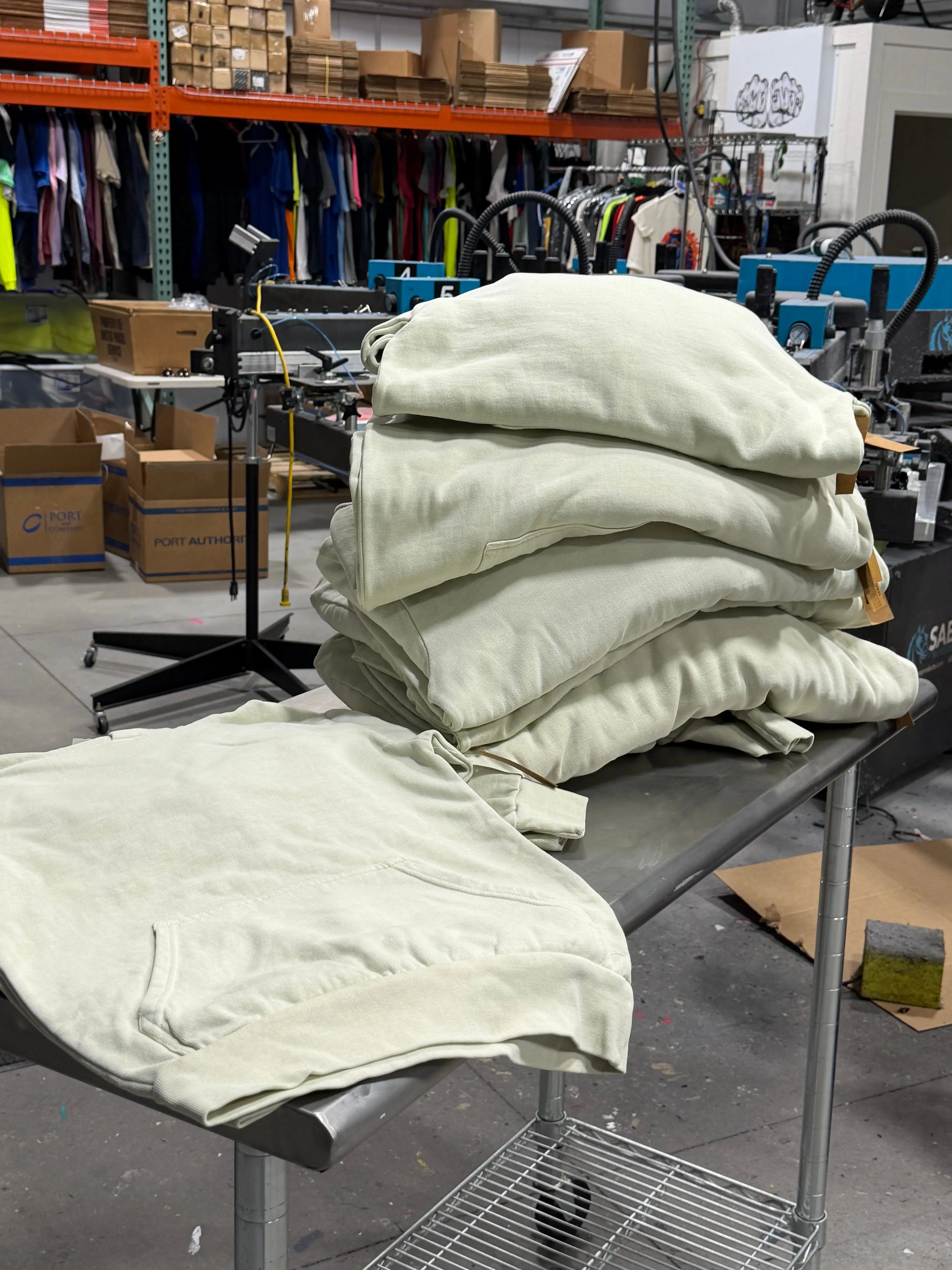 16 Lane Seven Heavy Pullover Hoodies - Pigment Pistachio