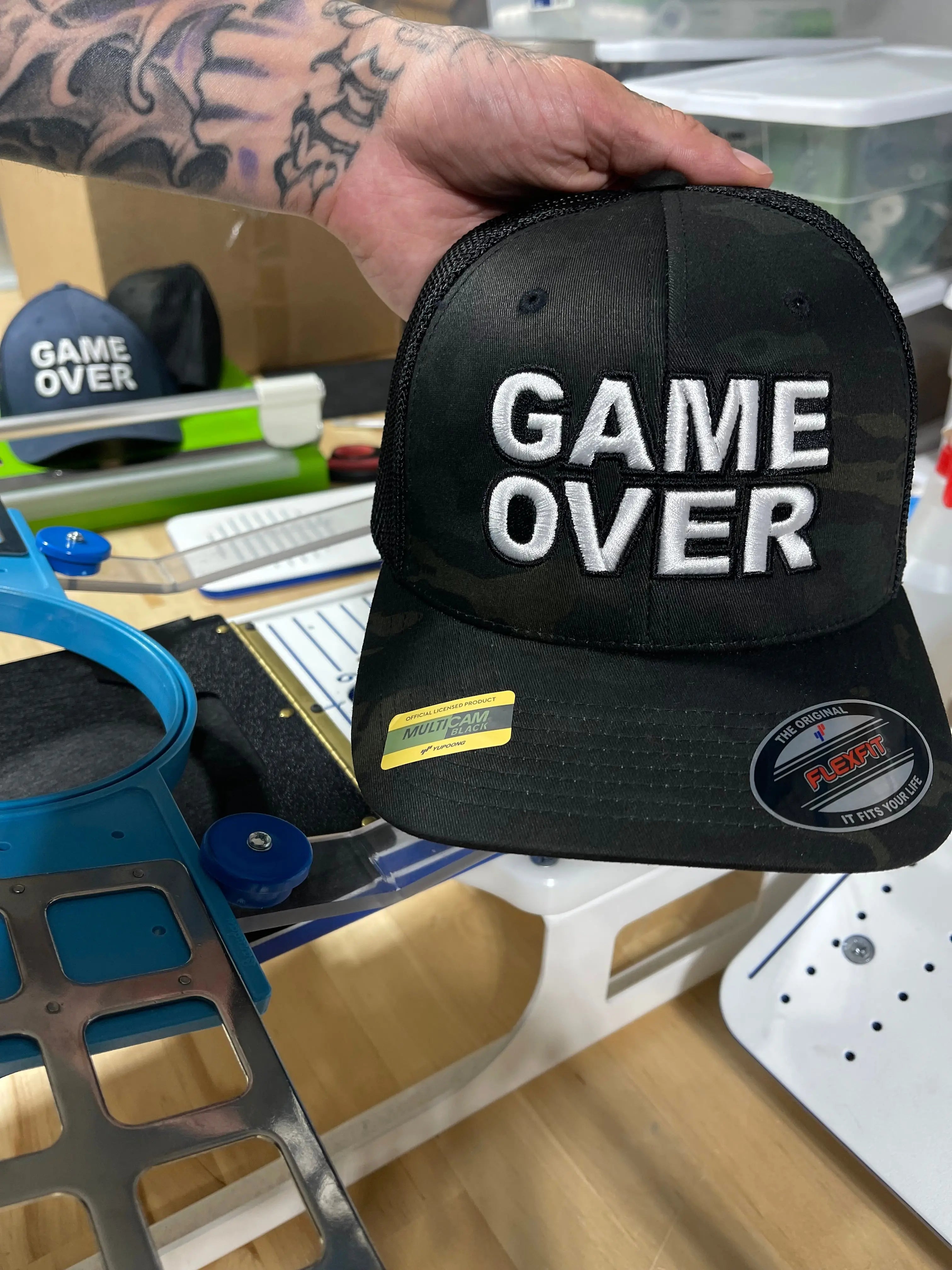 Game Over Flexfit Multicam HatGame Over Merch
