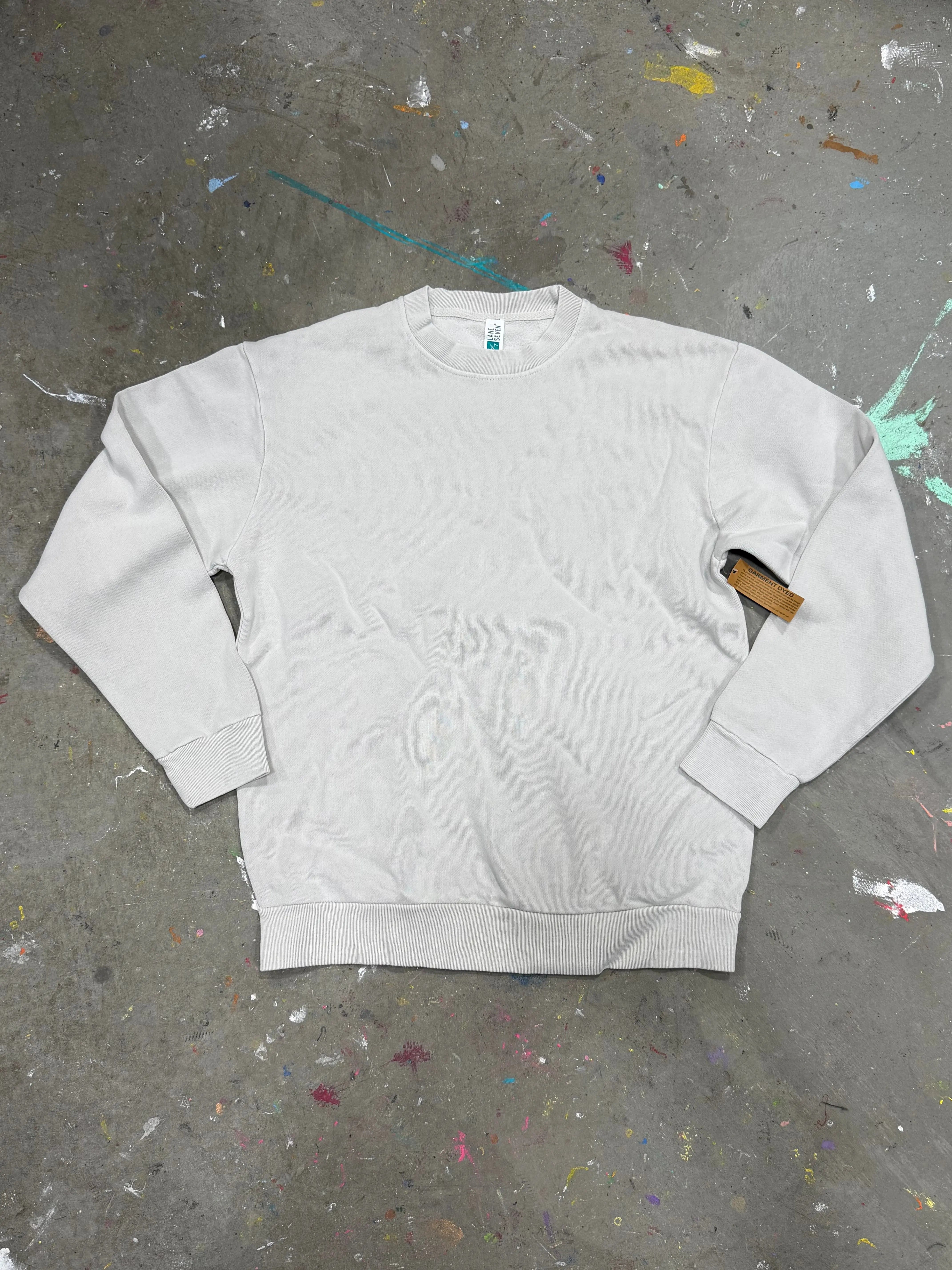 16 Lane Seven Urban Crewneck Sweatshirts - Lunar Rock Grey