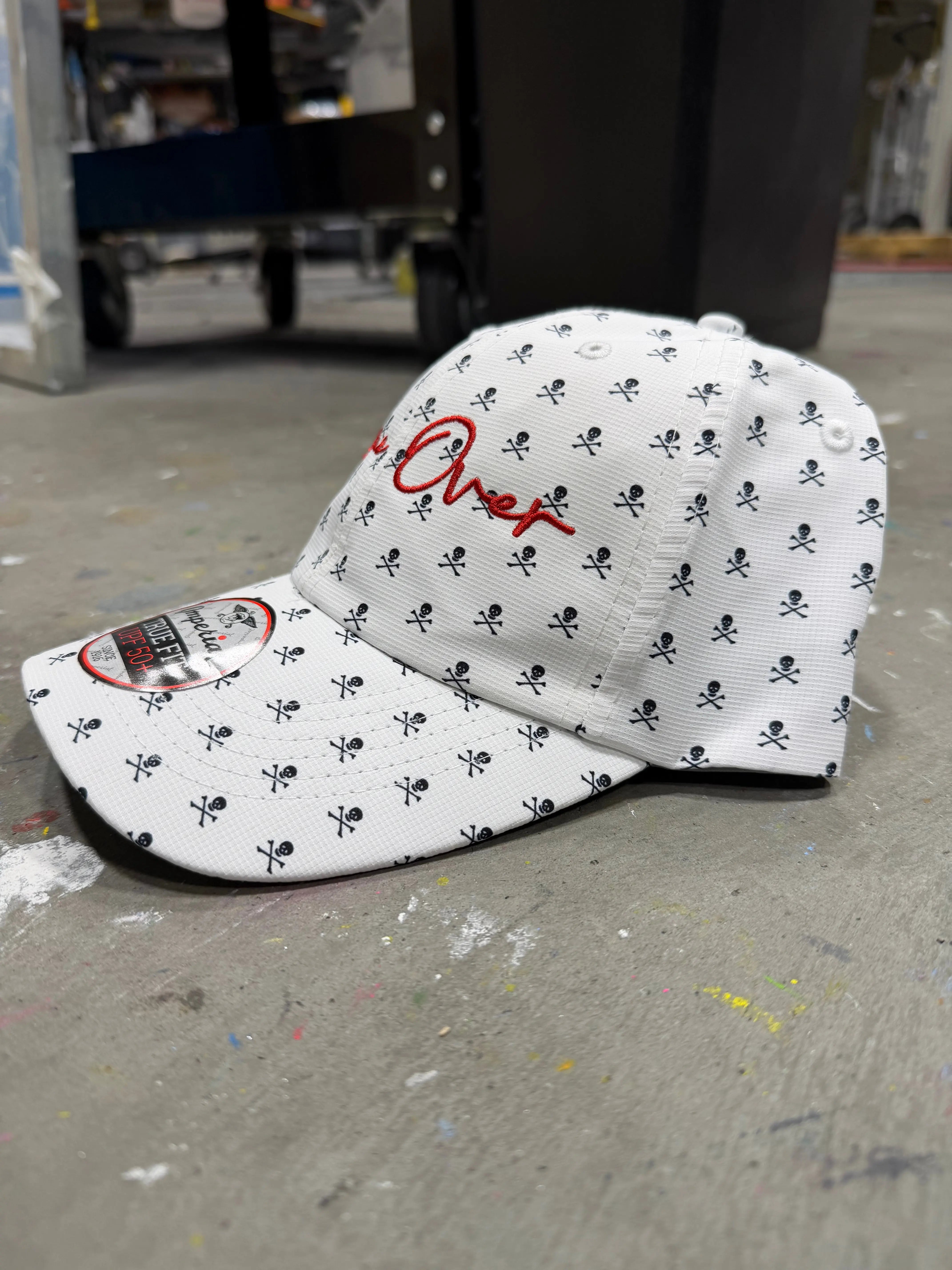 Game Over Skull & Crossbones Golf Hat Game Over Merch