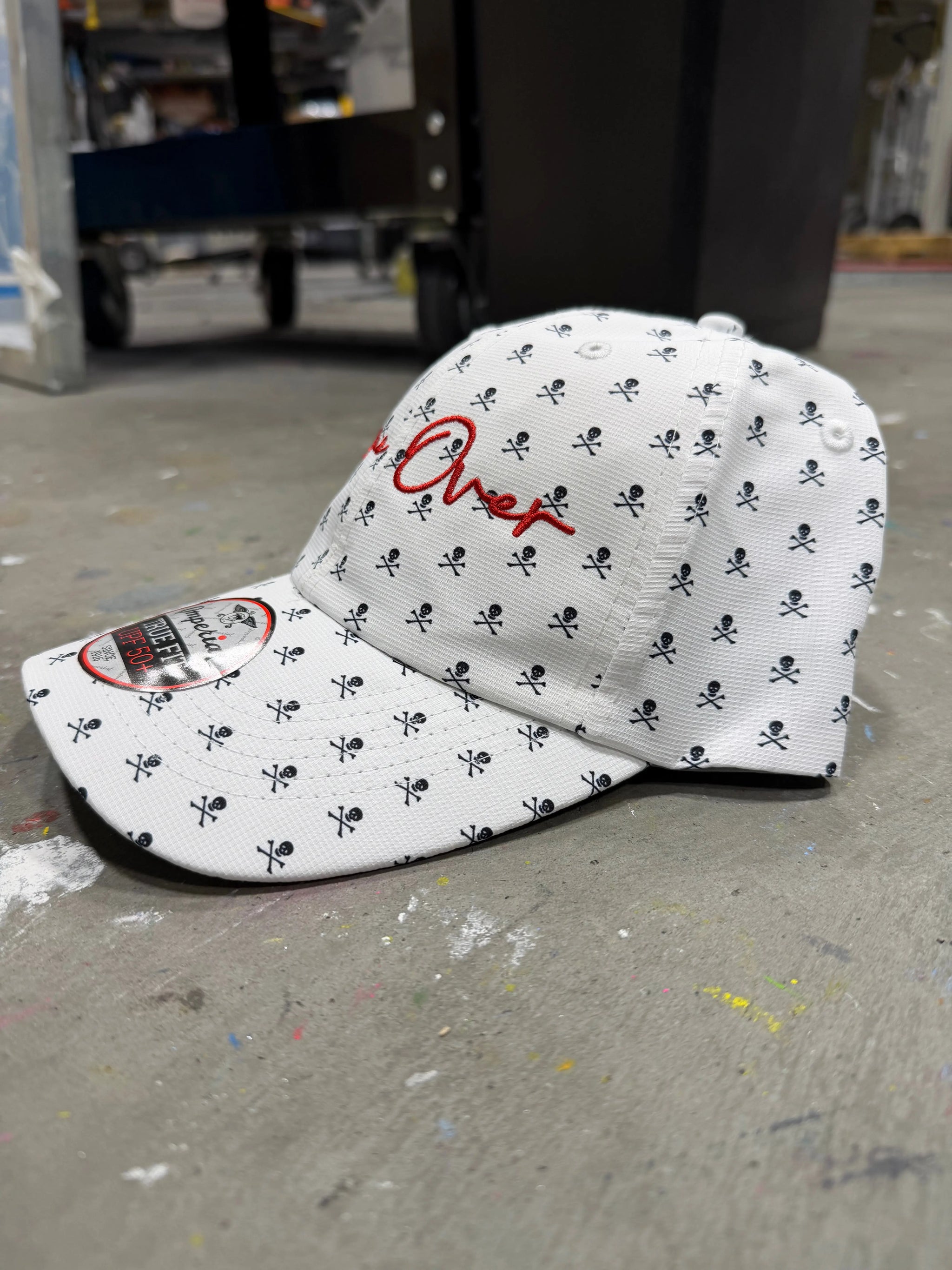 Game Over Skull & Crossbones Golf Hat Game Over Merch
