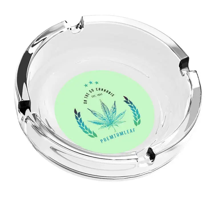 Custom Clear Glass Ashtrays