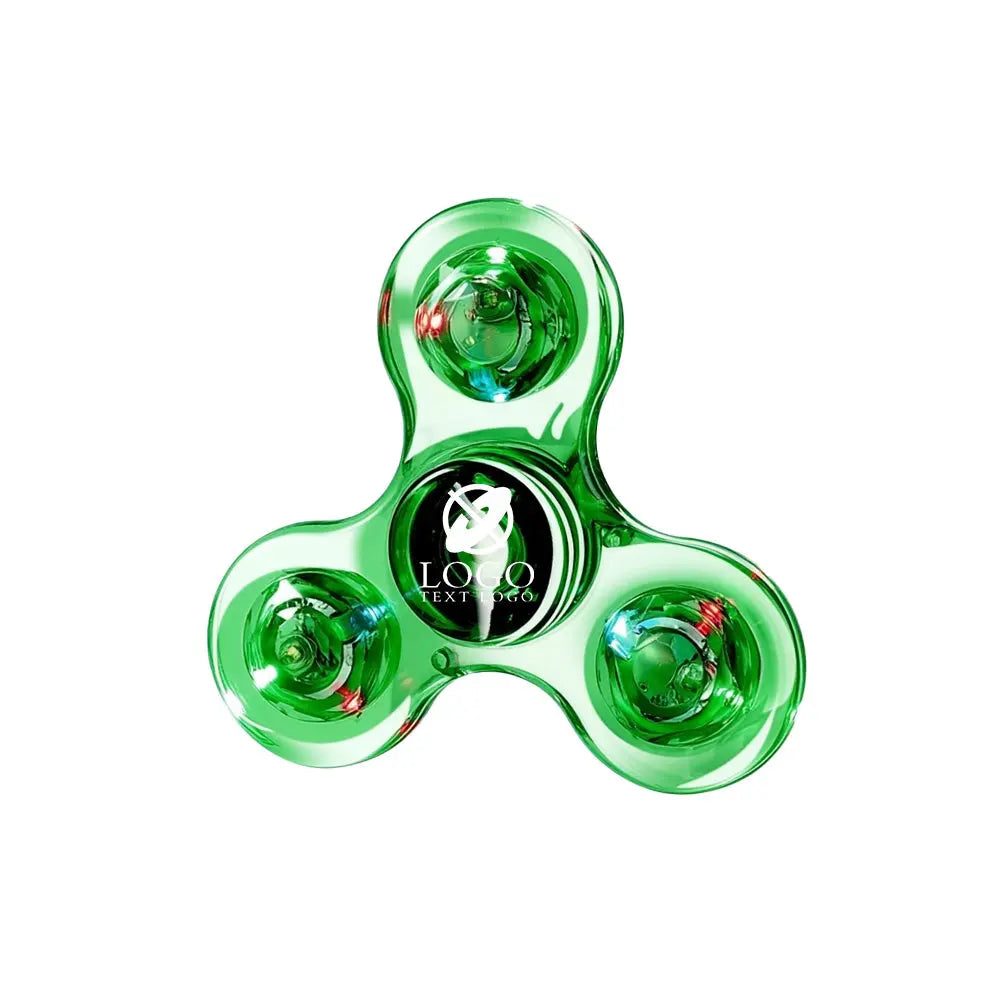 Custom Clear LED Lights Fidget Spinner Toy