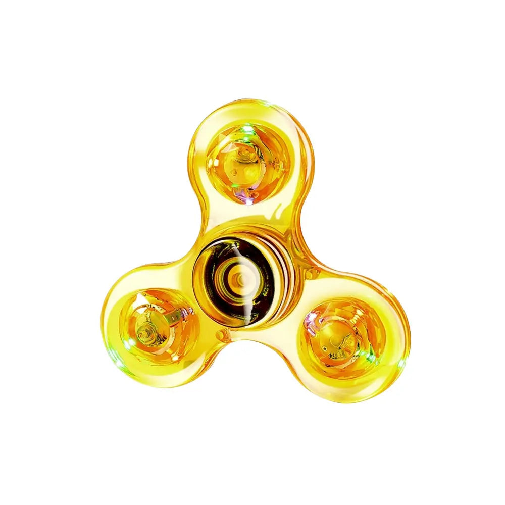 Custom Clear LED Lights Fidget Spinner Toy