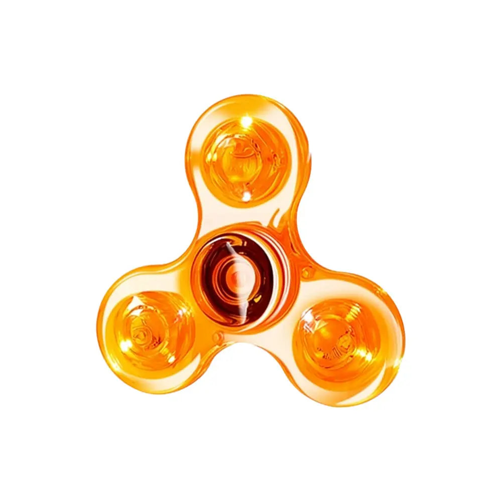 Custom Clear LED Lights Fidget Spinner Toy