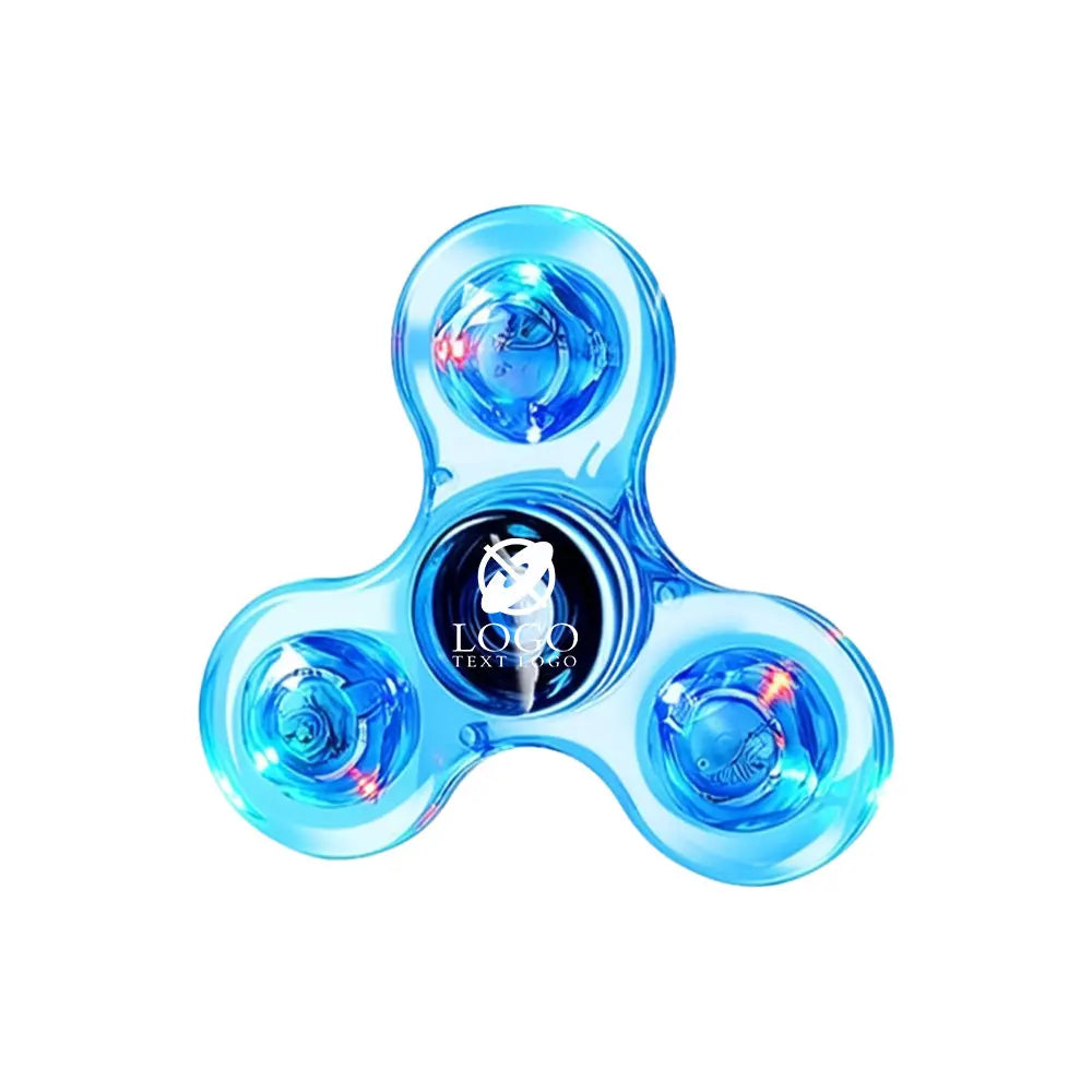 Custom Clear LED Lights Fidget Spinner Toy