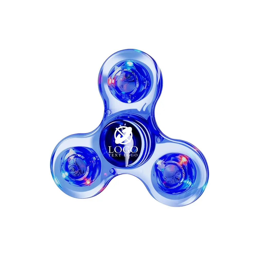 Custom Clear LED Lights Fidget Spinner Toy