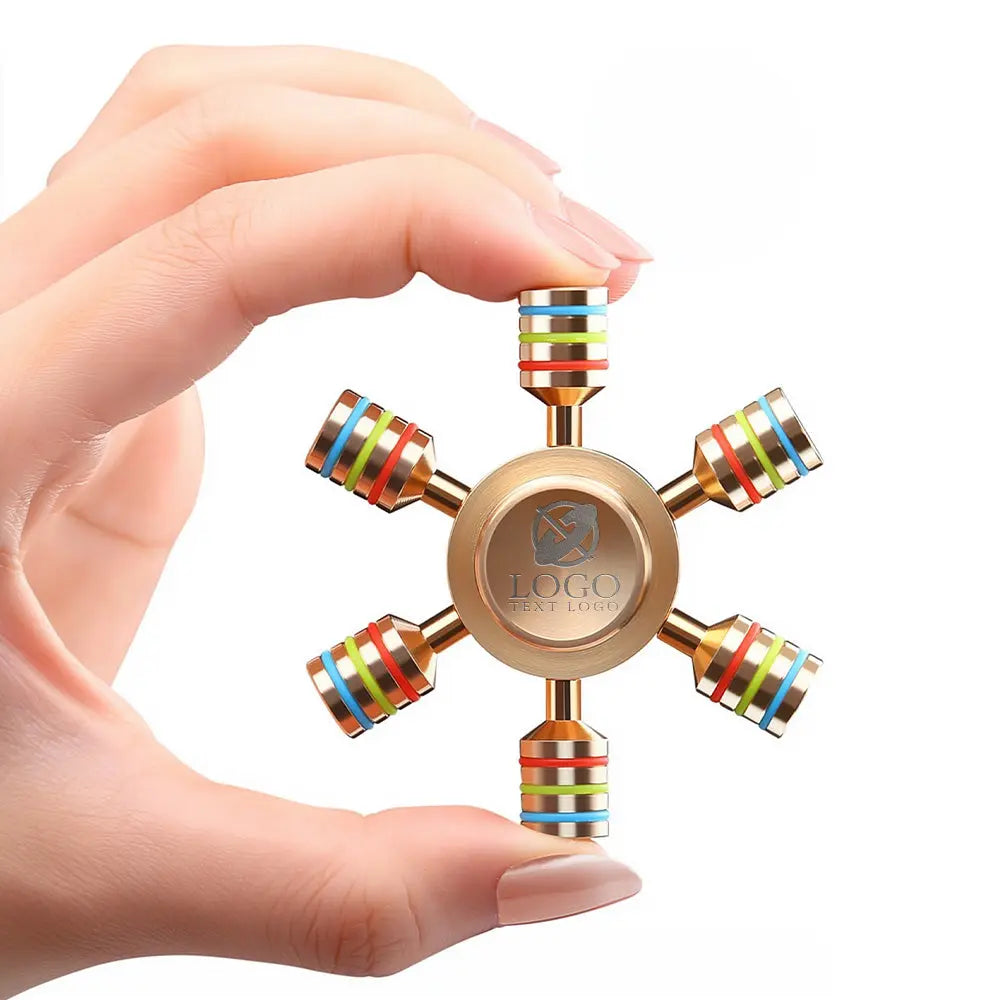 Custom Detachable Hexagonal Rudder Fidget Spinner