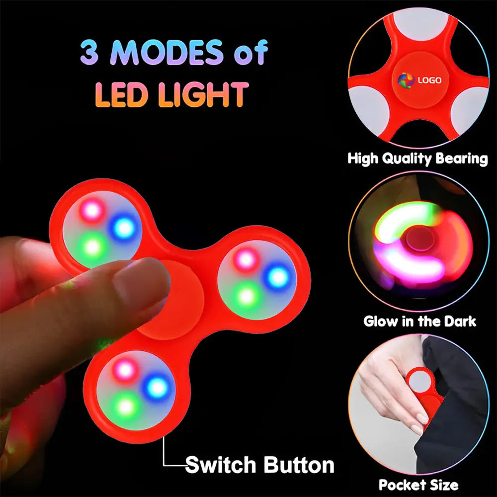 Custom LED Lights Hand Fidget Spinner