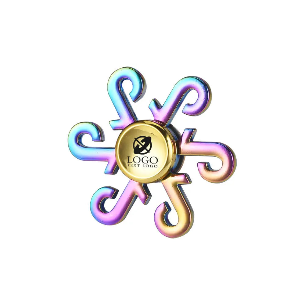 Custom Rainbow TikTok Fidget Spinner Toy