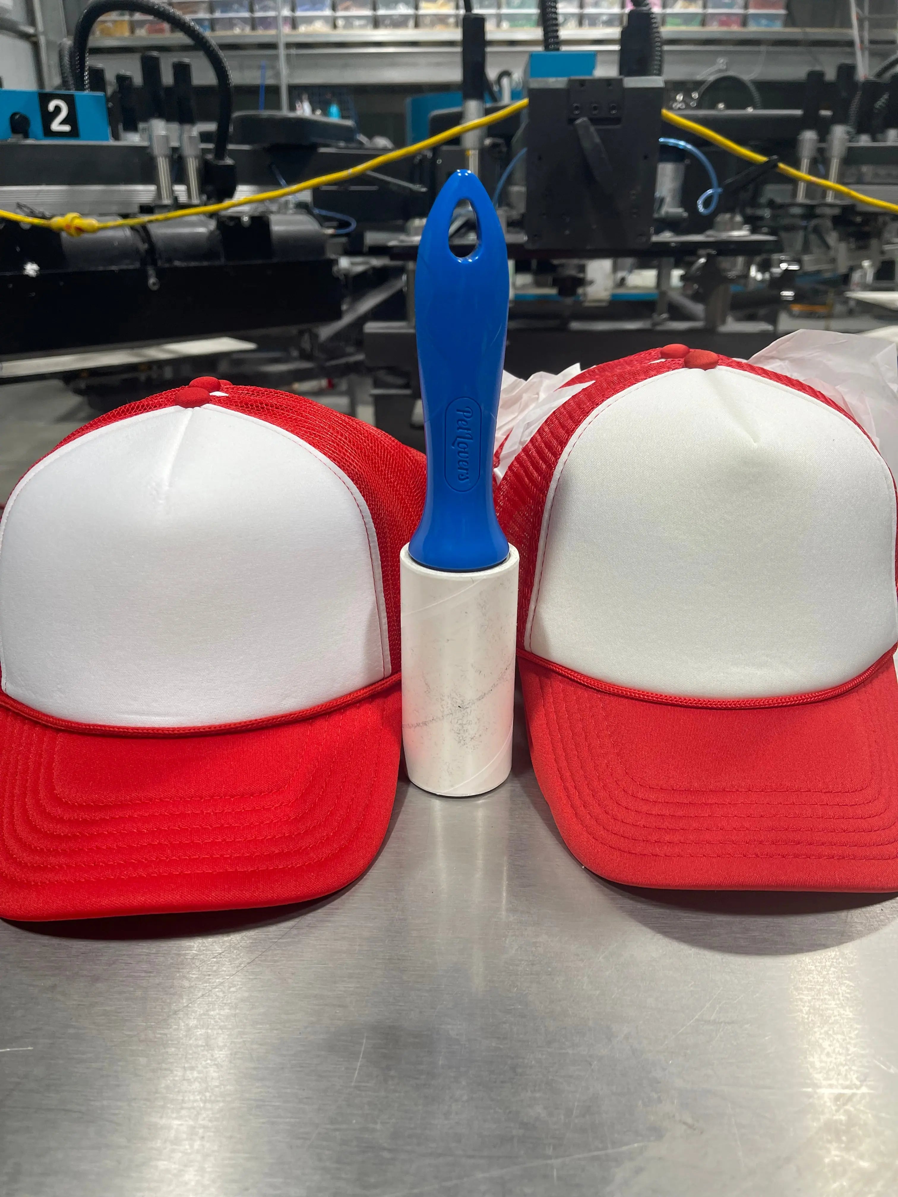 15 White/Red Foam Front Trucker CapsGame Over Merch