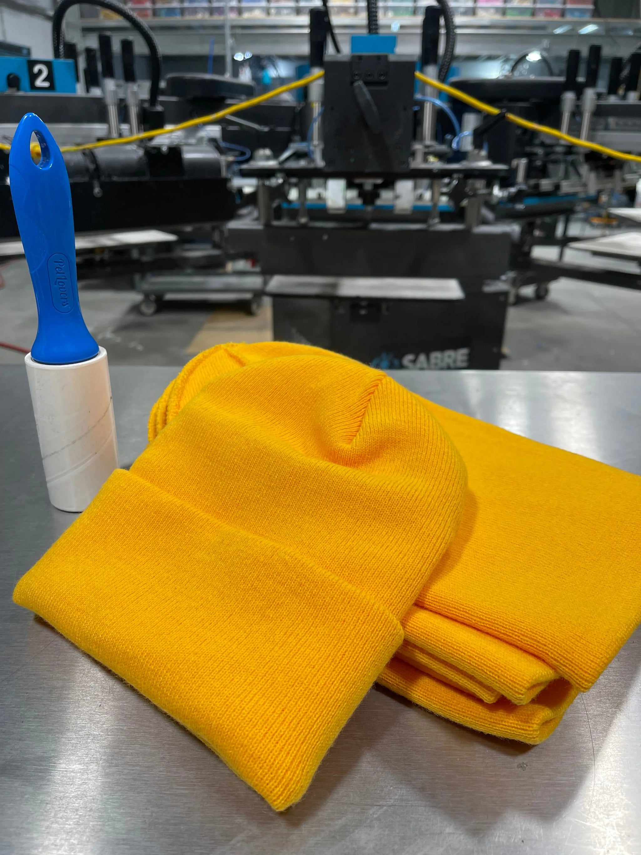 6 Gold Cuffed BeaniesGame Over Merch