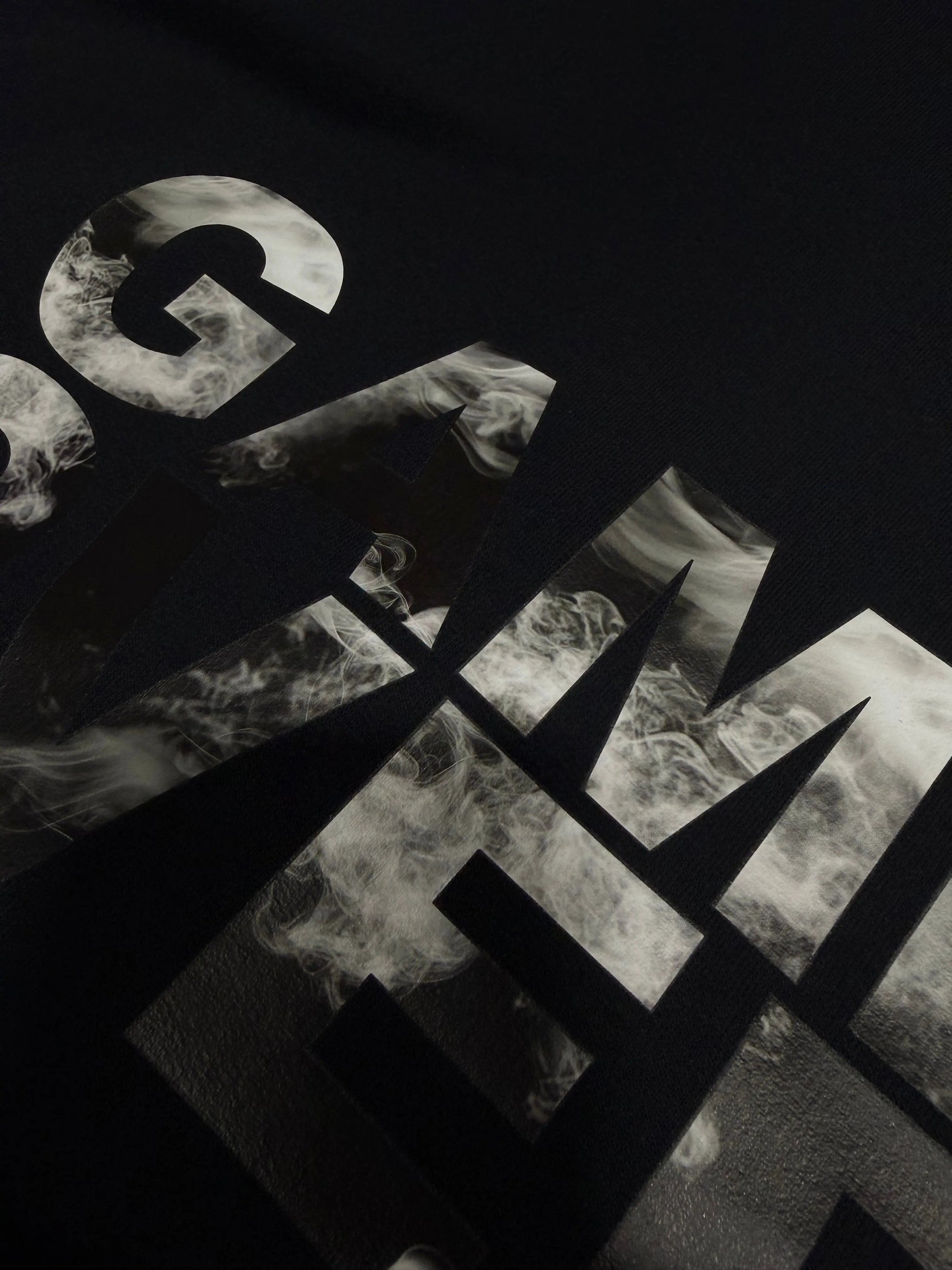 Game Over Black Smoke Zip-Up HoodieGame Over Merch