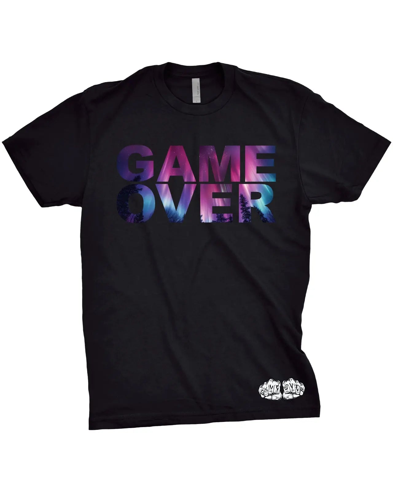 Game Over Aurora Borealis T-Shirt | Nature Graphic TeeGame Over Merch