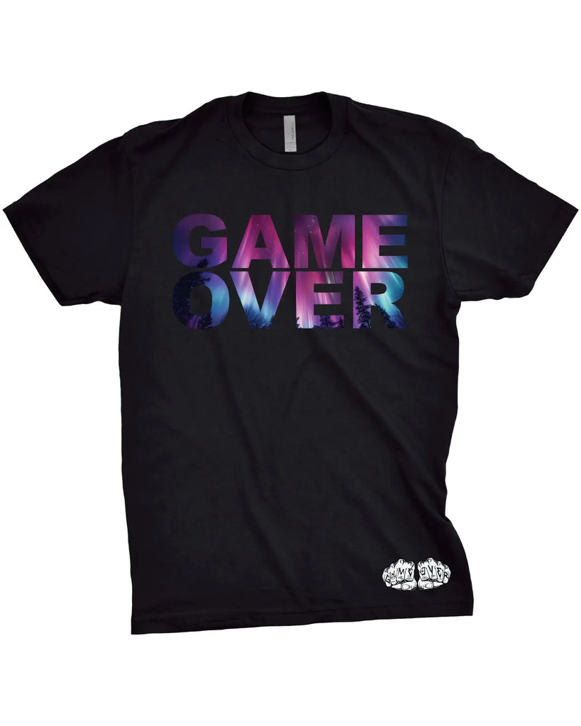 Game Over Aurora Borealis T-Shirt | Nature Graphic TeeGame Over Merch