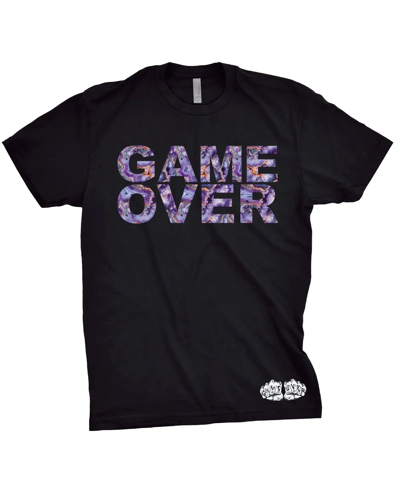 Game Over Crystal Geode T-Shirt | Nature Graphic TeeGame Over Merch